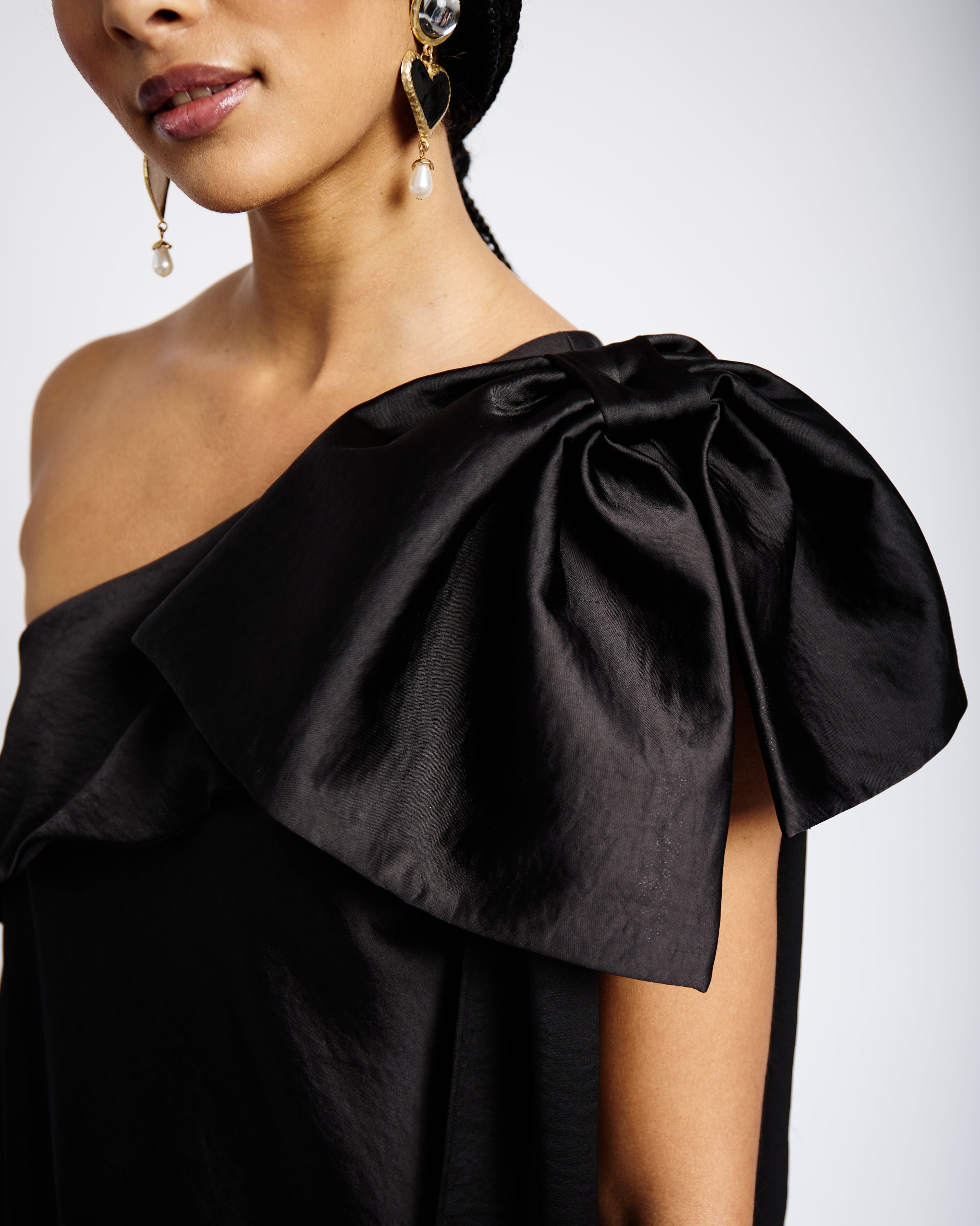 Satin Statement Maxi Dress
