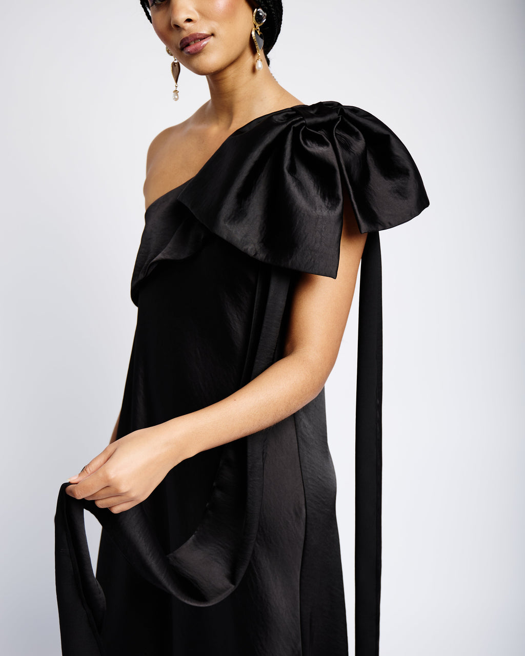 Satin Statement Maxi Dress