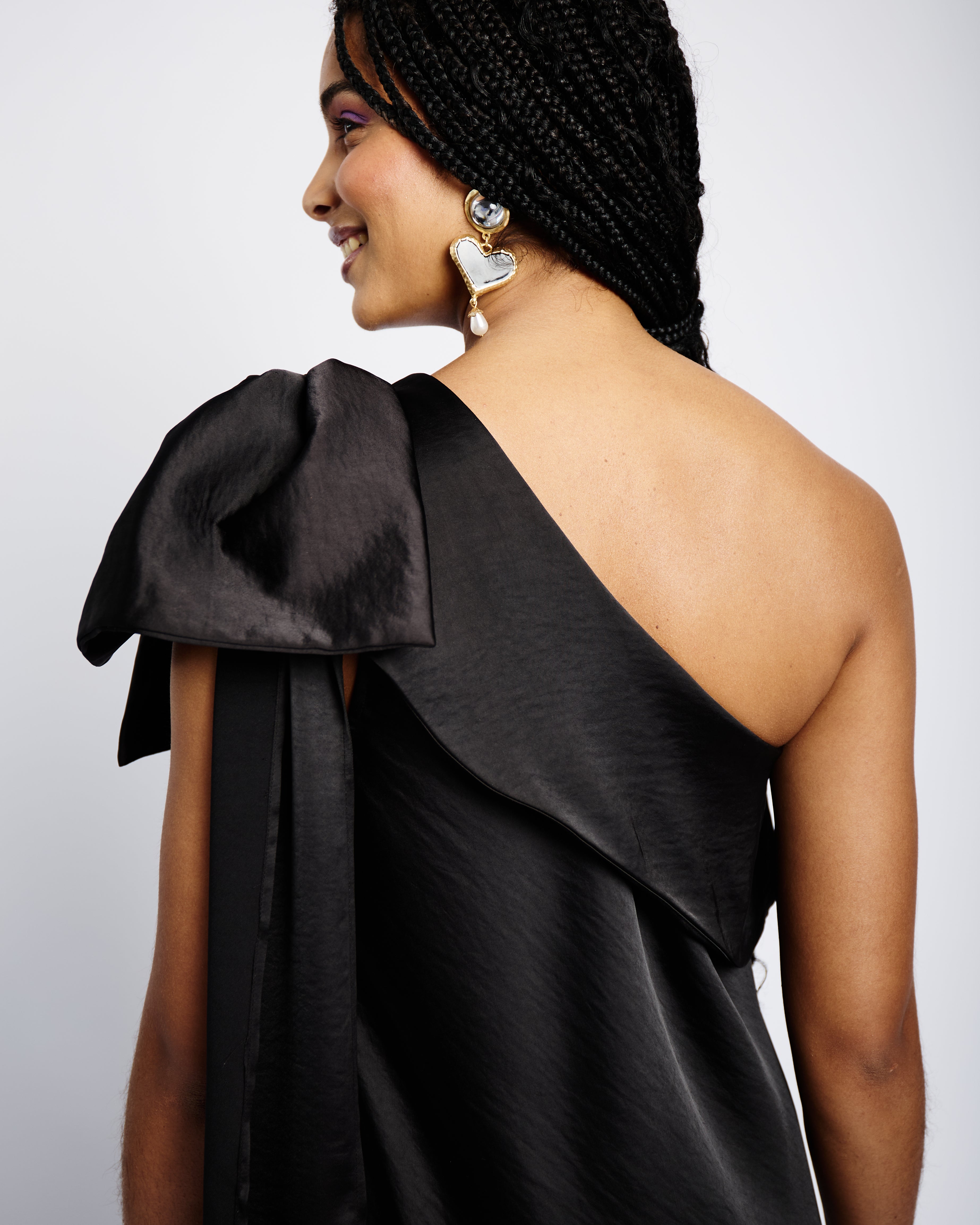 Satin Statement Maxi Dress