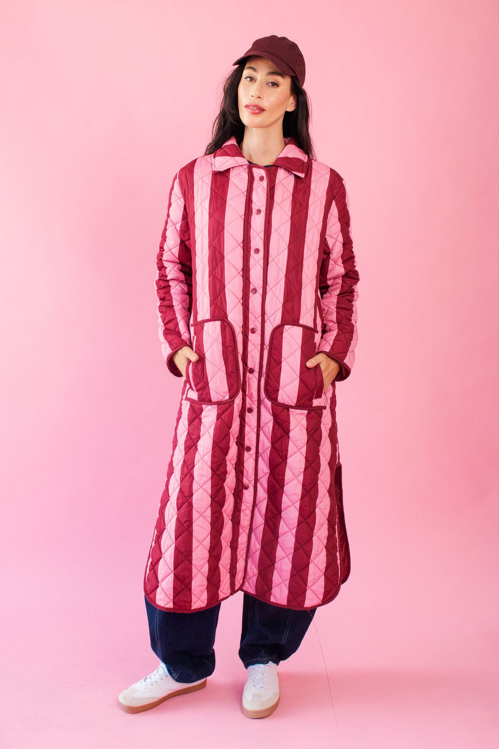 Pink Quilted Rebel Stripe