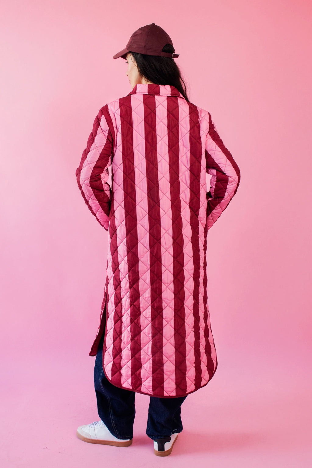 Pink Quilted Rebel Stripe