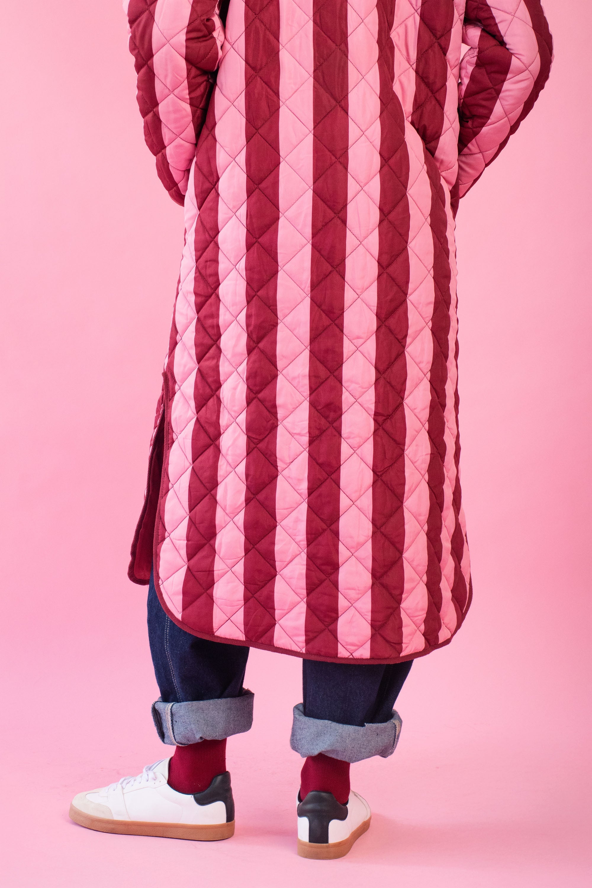 Pink Quilted Rebel Stripe