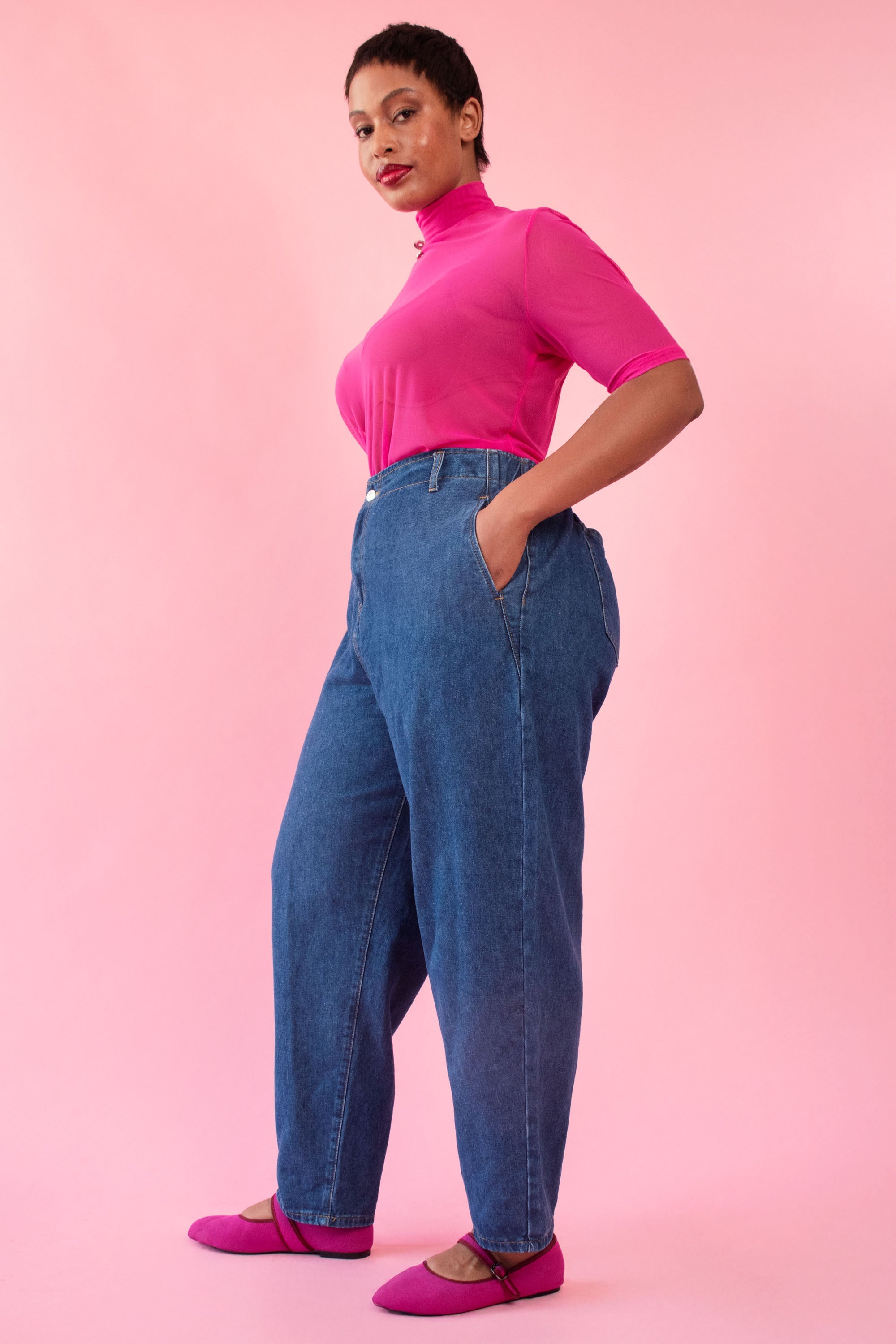 Signature Medium Blue Tapered Jeans