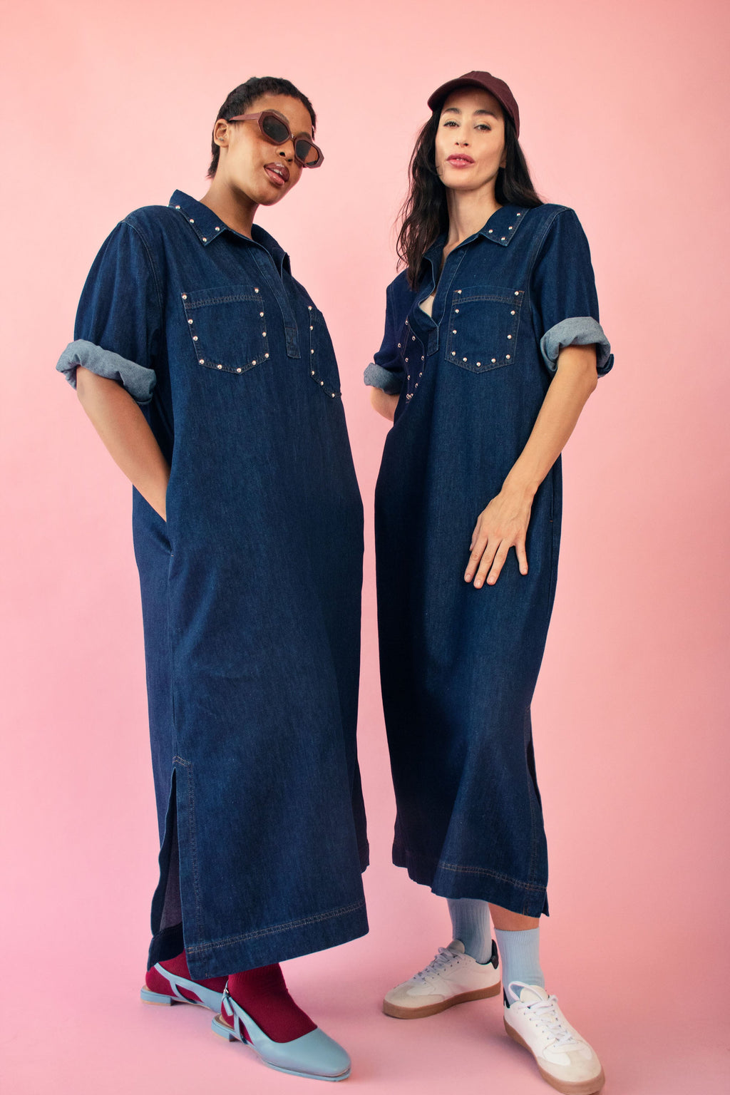 Timeless Dark Wash Tunic Dress
