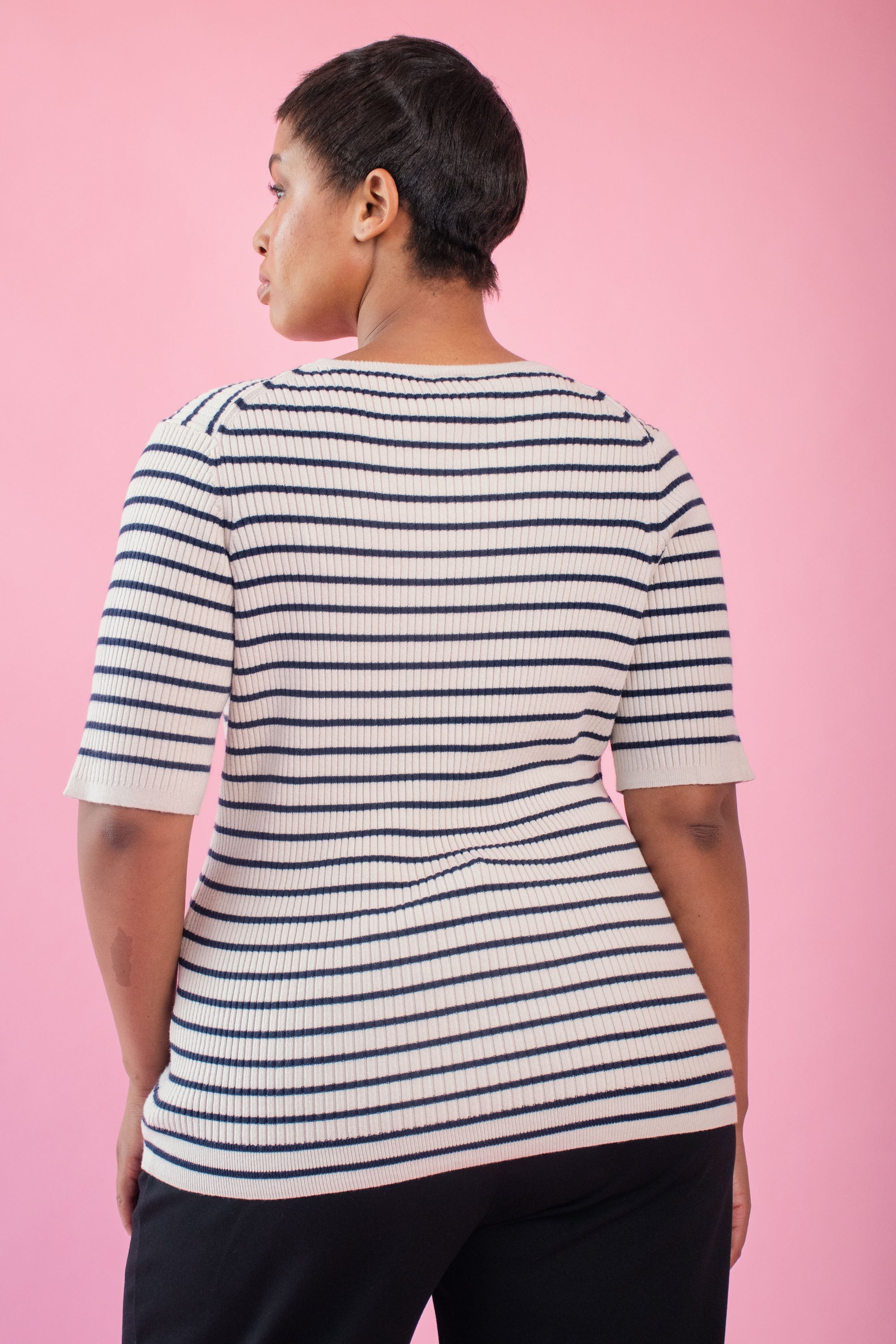 Fitted Rhythm Stripe Top
