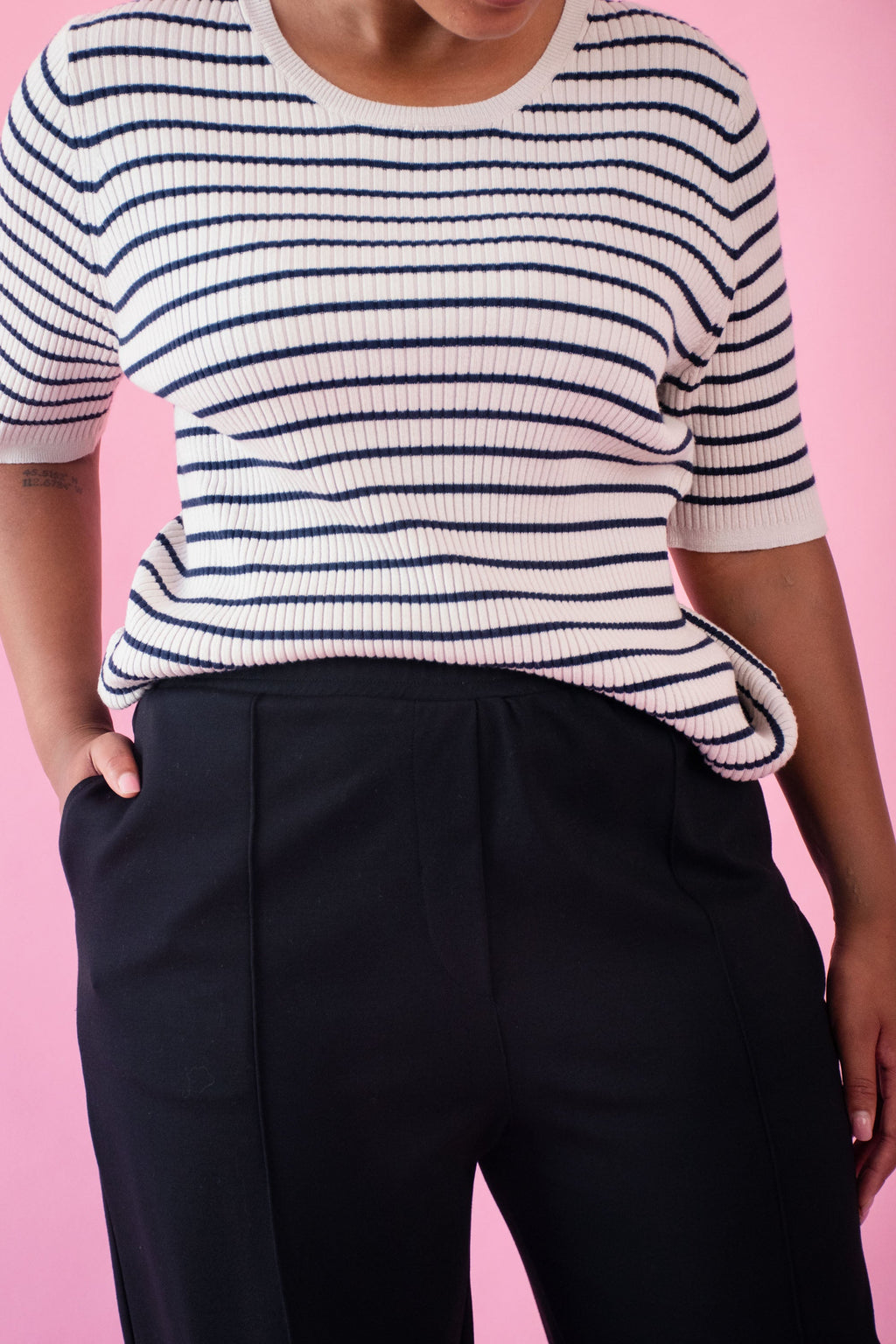 Fitted Rhythm Stripe Top