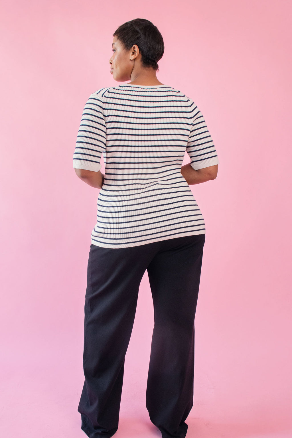 Fitted Rhythm Stripe Top