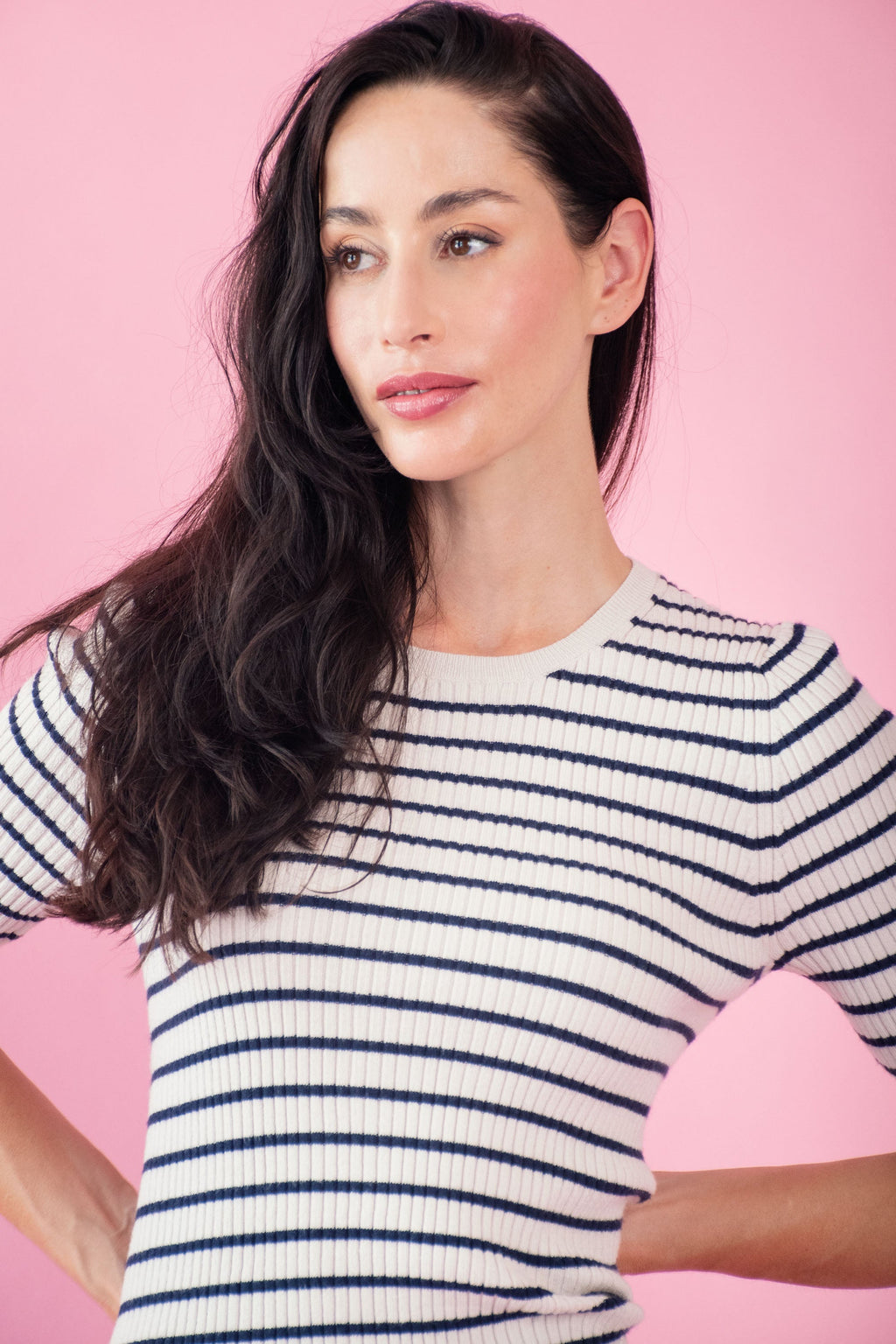 Fitted Rhythm Stripe Top