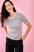 Fitted Rhythm Stripe Top