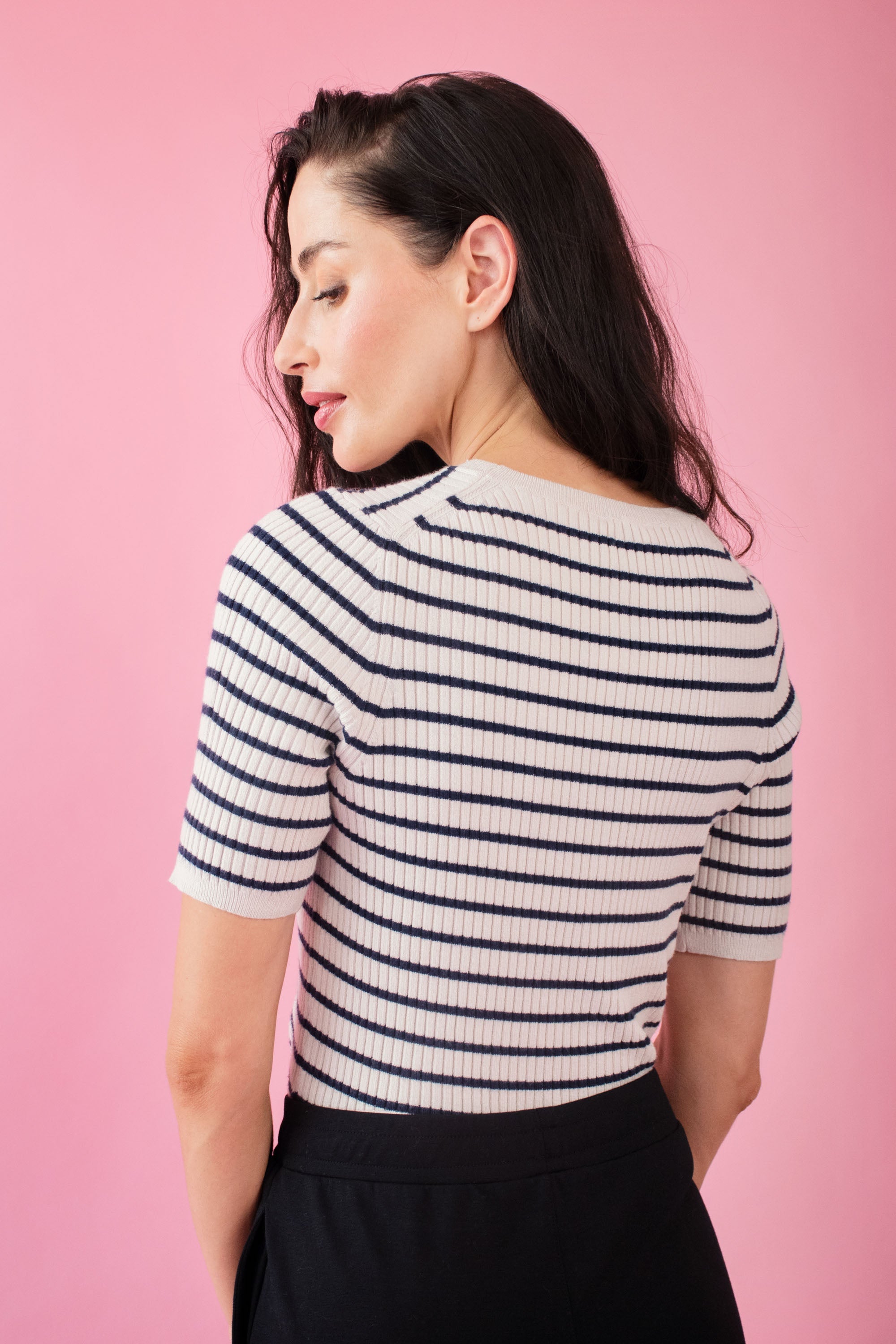 Fitted Rhythm Stripe Top