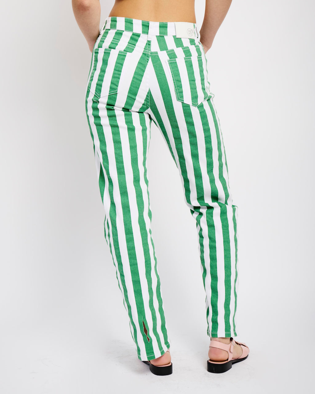 Mint Stripe Magic Jeans