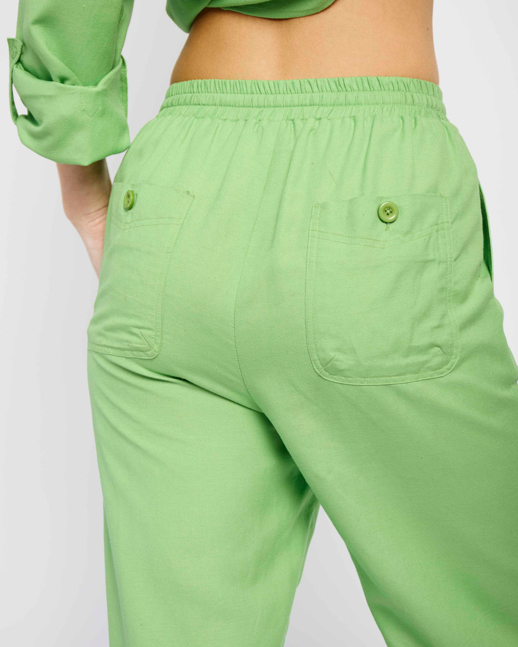 Forest Breeze Linen Pants
