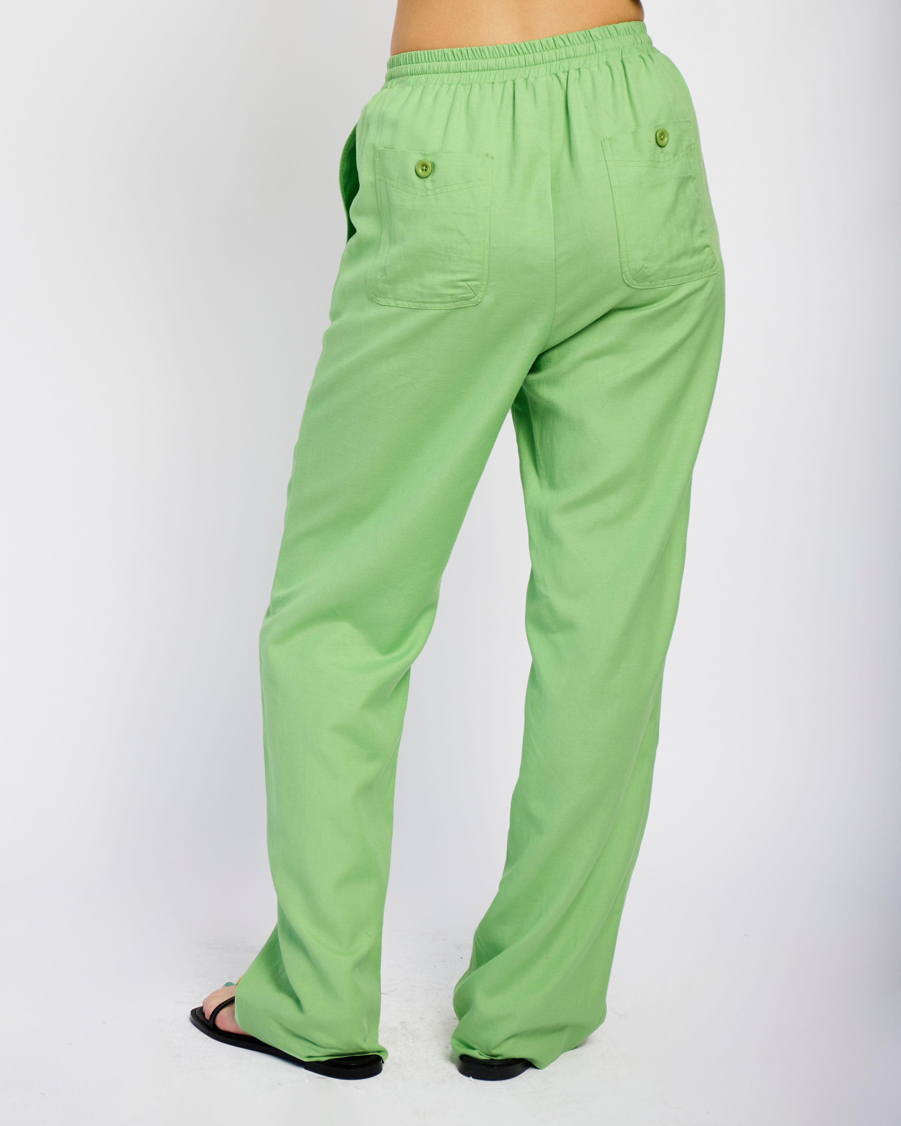 Forest Breeze Linen Pants