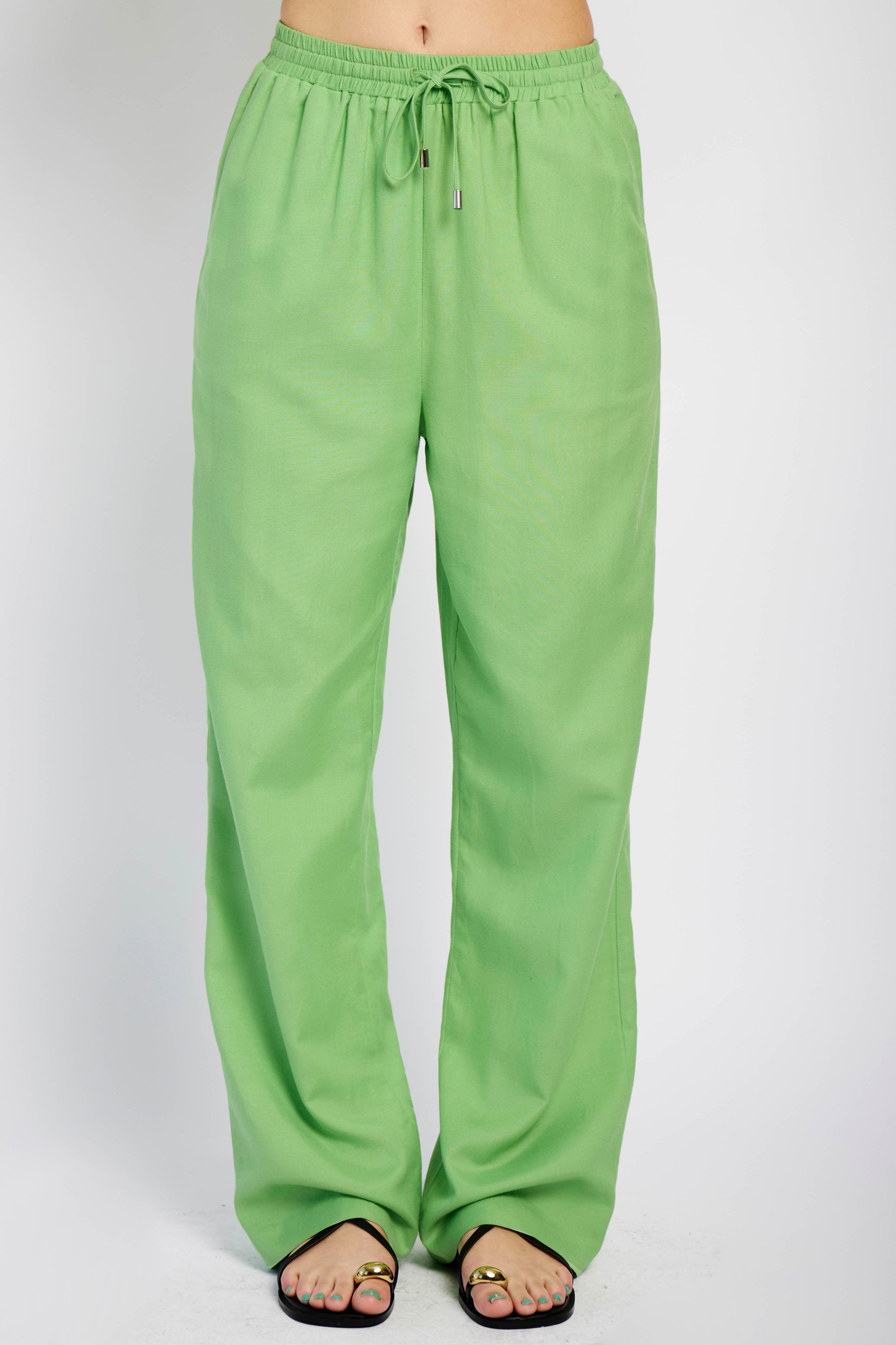 Forest Breeze Linen Pants