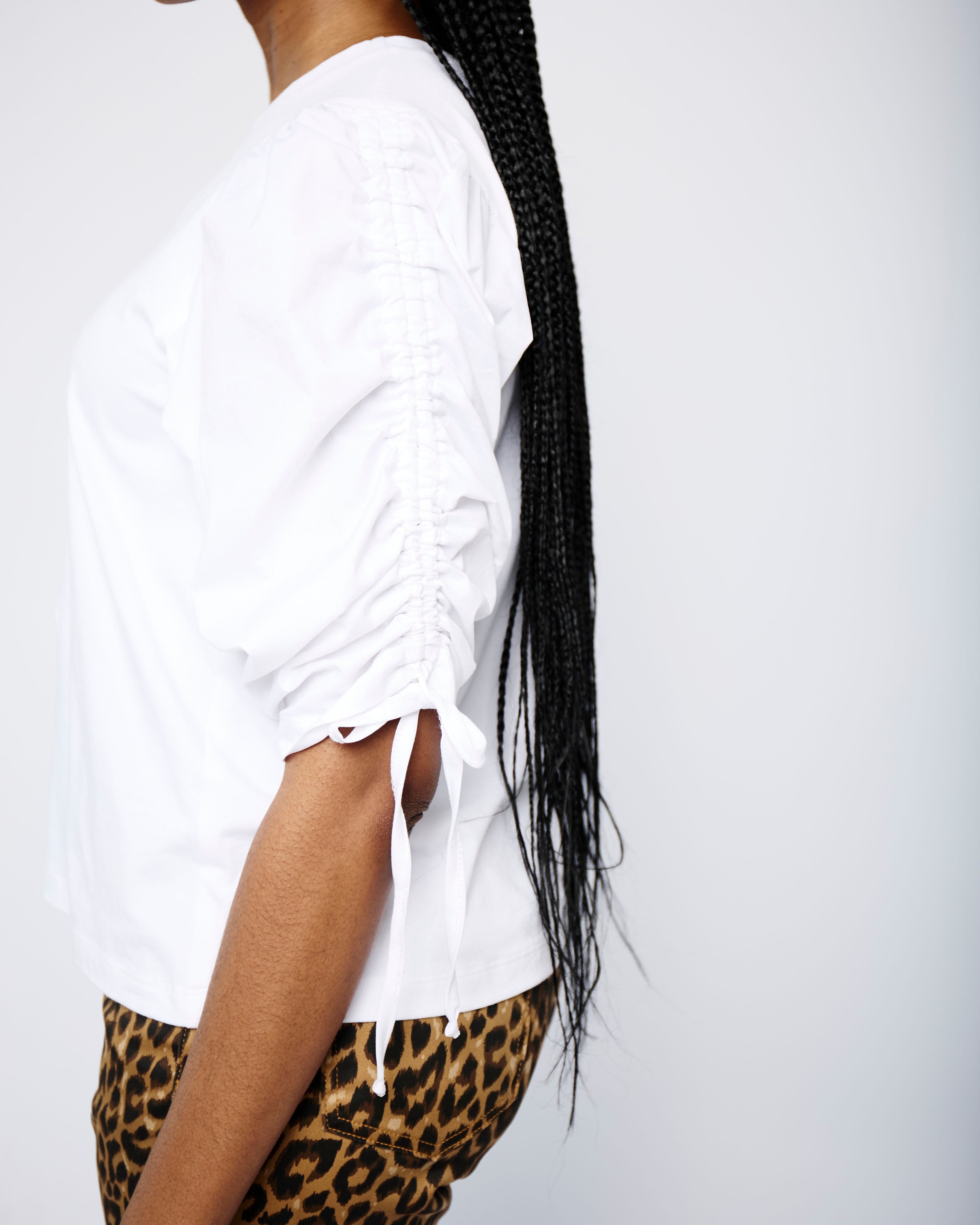 Summer Essential Textured White Tee