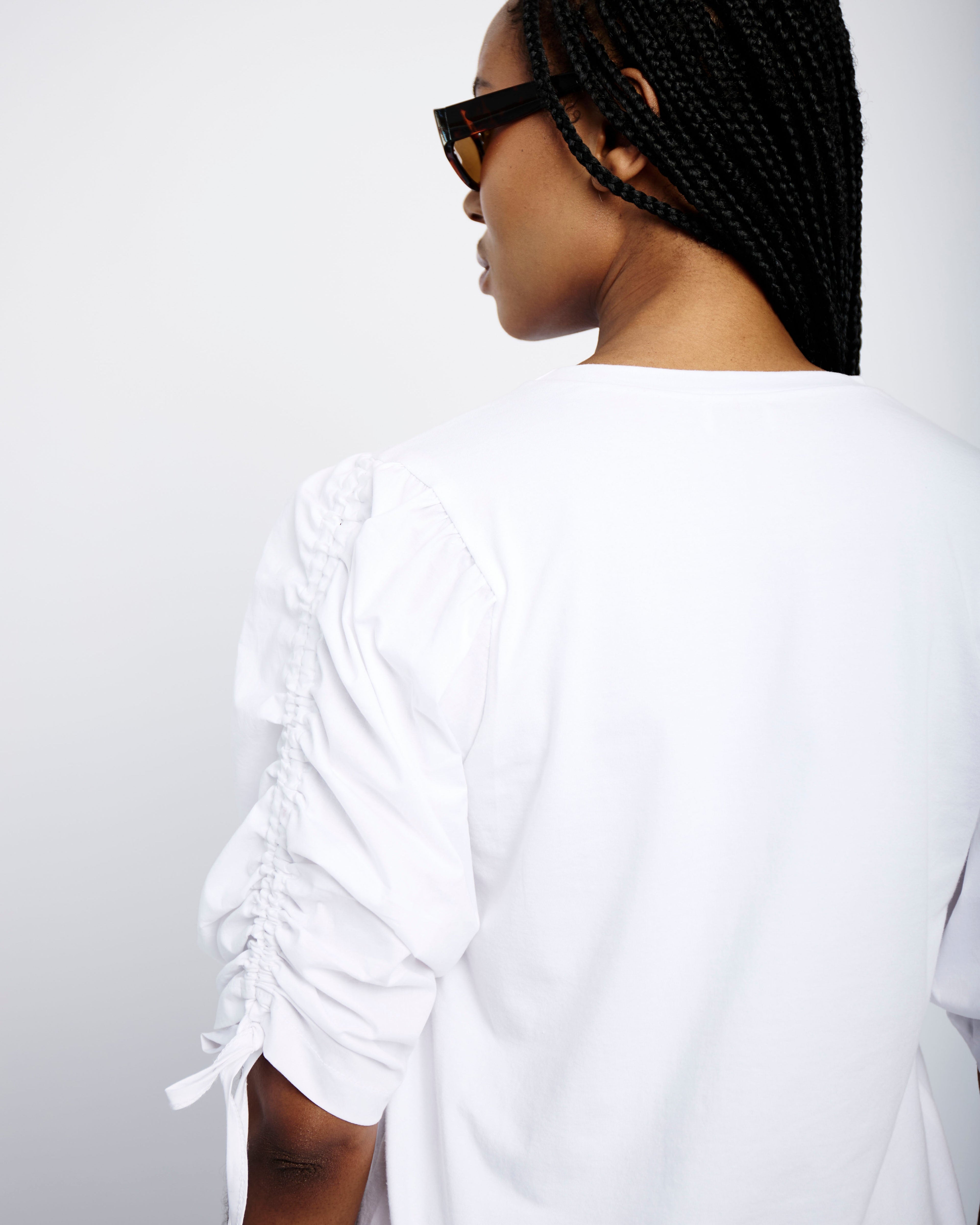 Summer Essential Textured White Tee