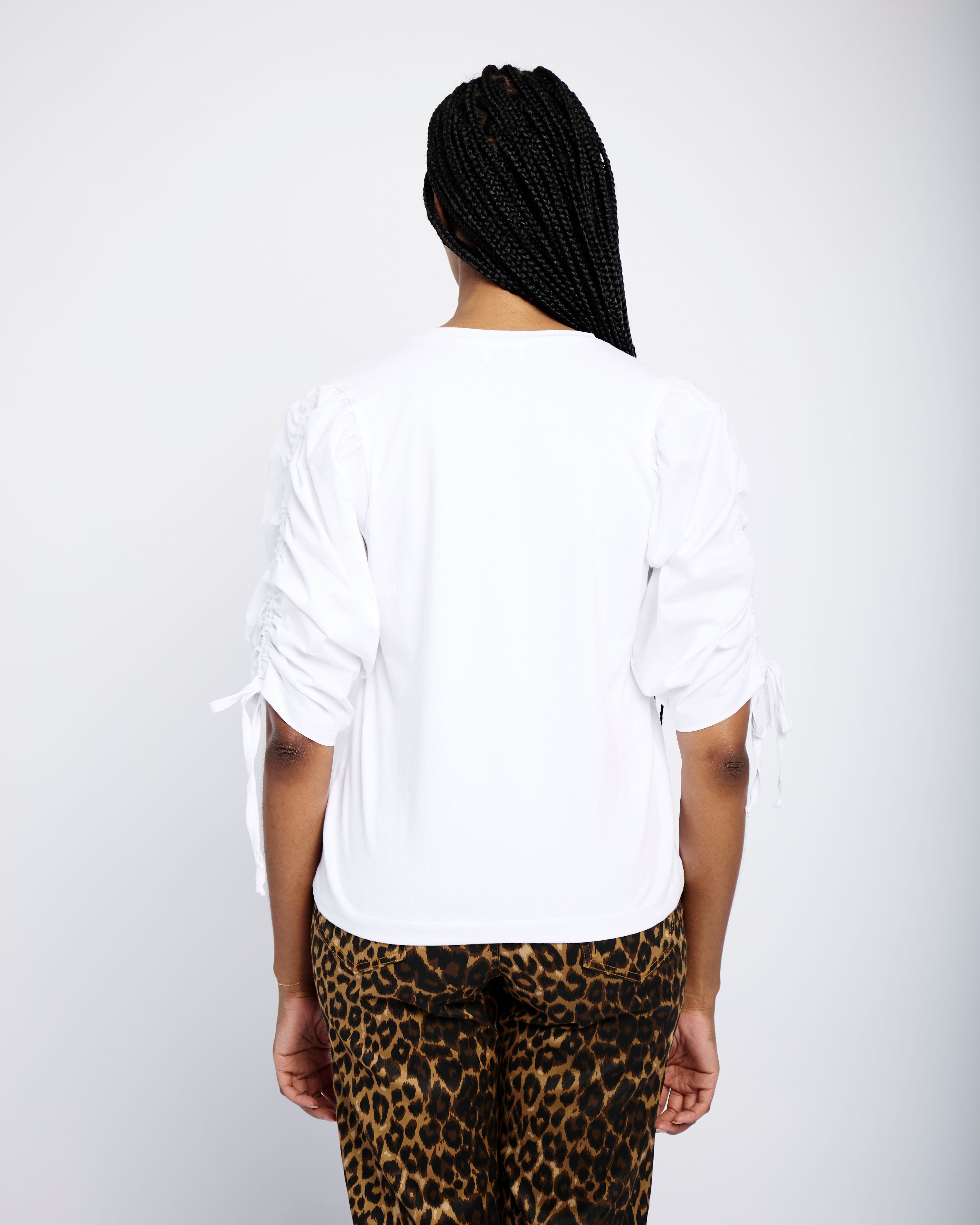 Summer Essential Textured White Tee