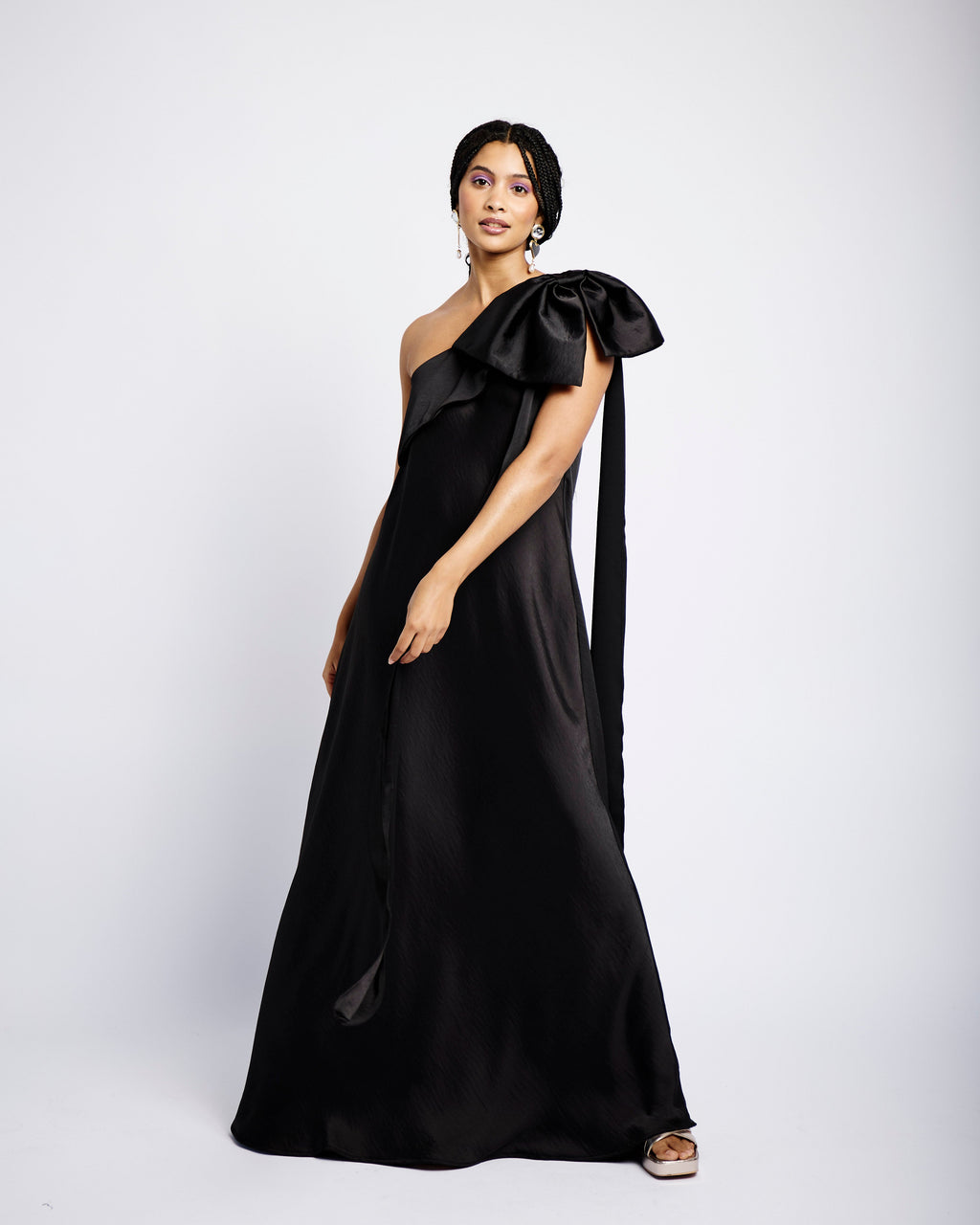 Satin Statement Maxi Dress
