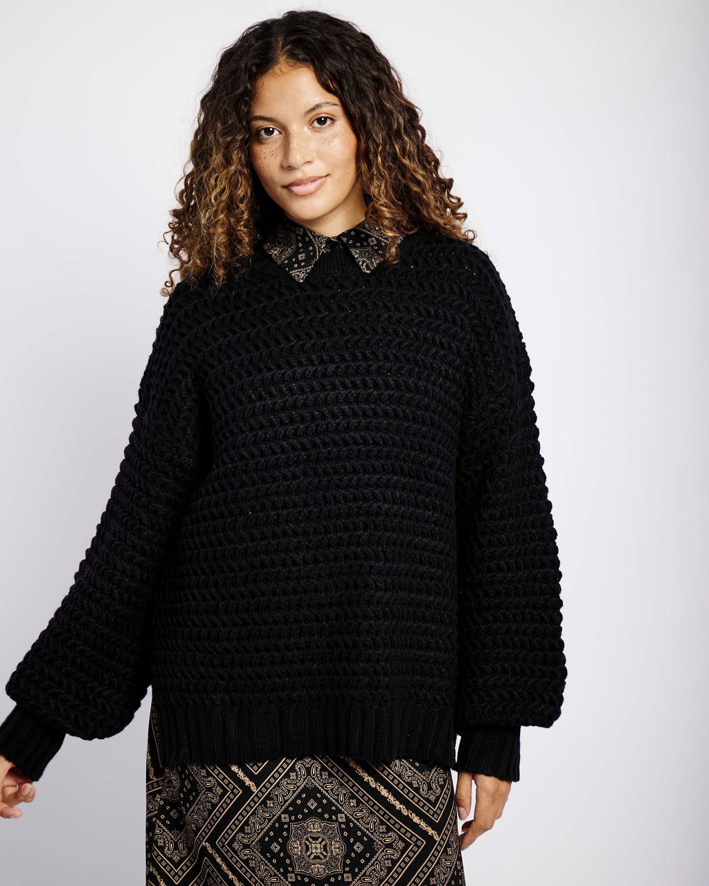Midnight Cloud Knit Jumper