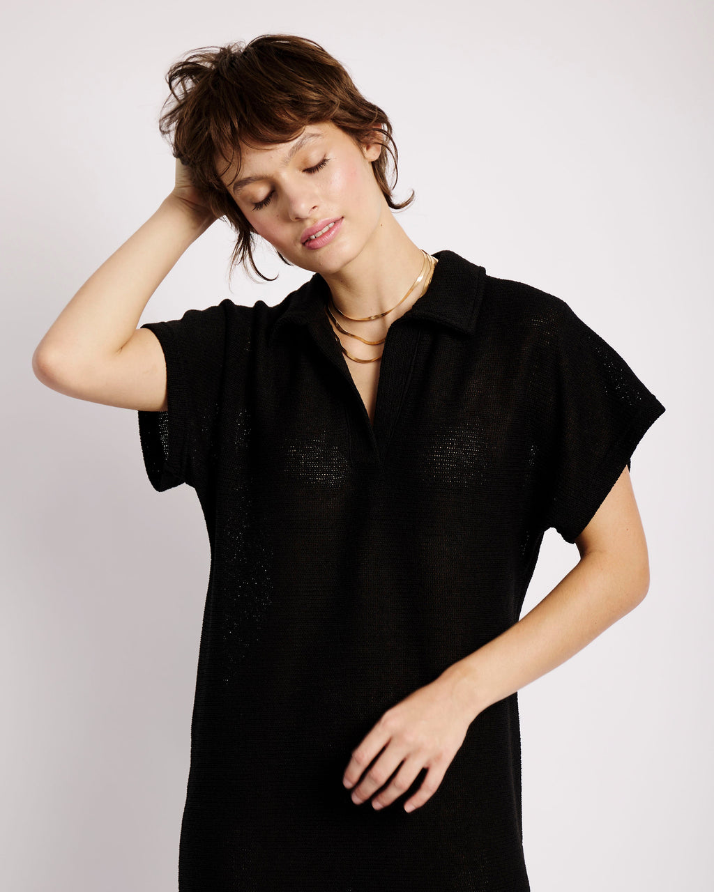 Effortless Edge Midi Dress