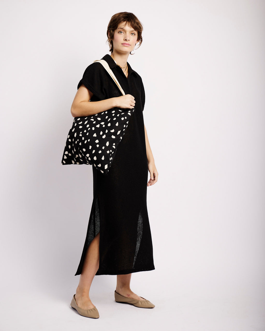 Effortless Edge Midi Dress