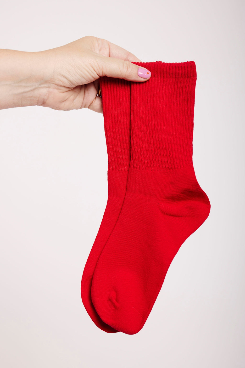 Ruby Ribbed Socks
