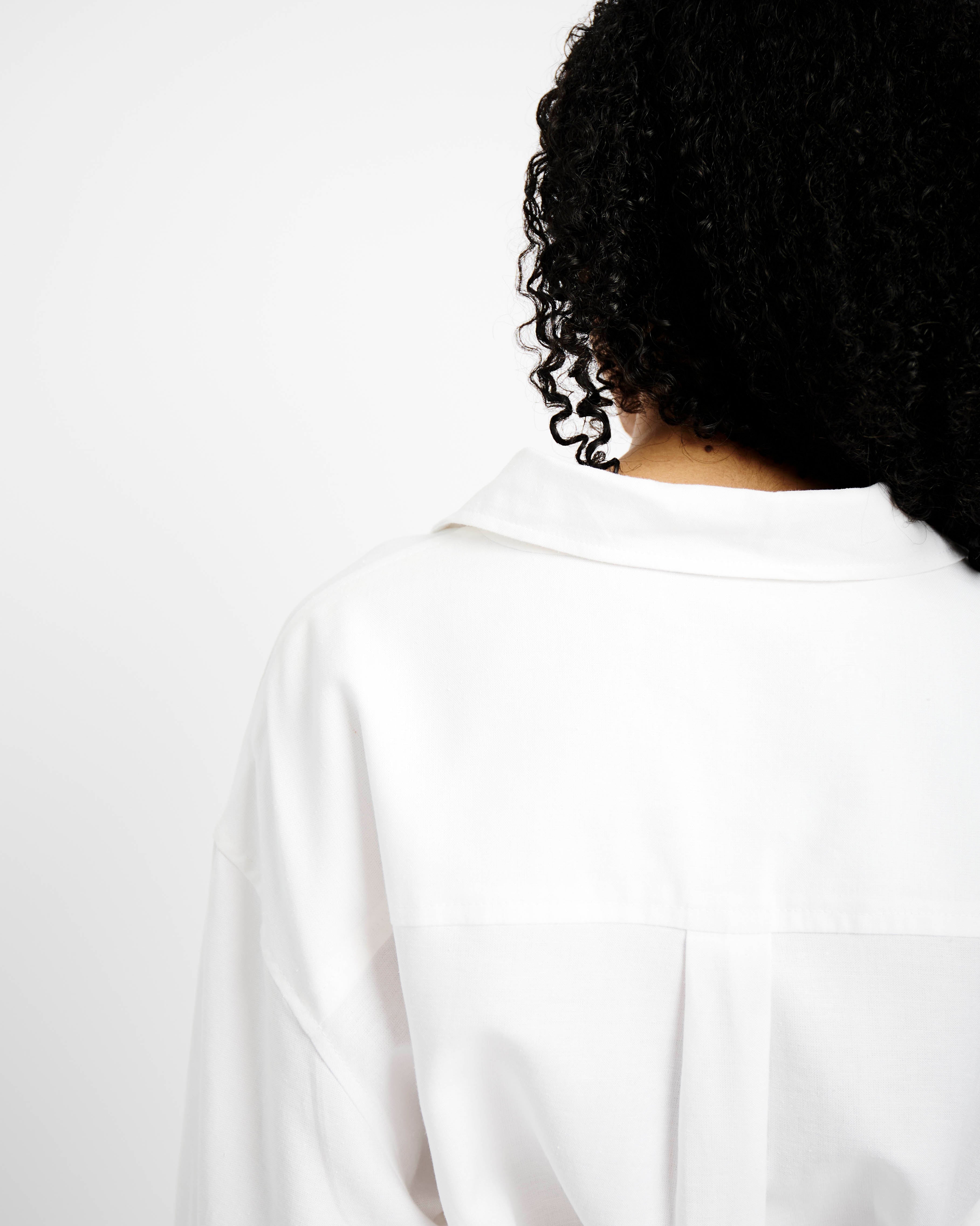 Tunnel Tie Linen Dress