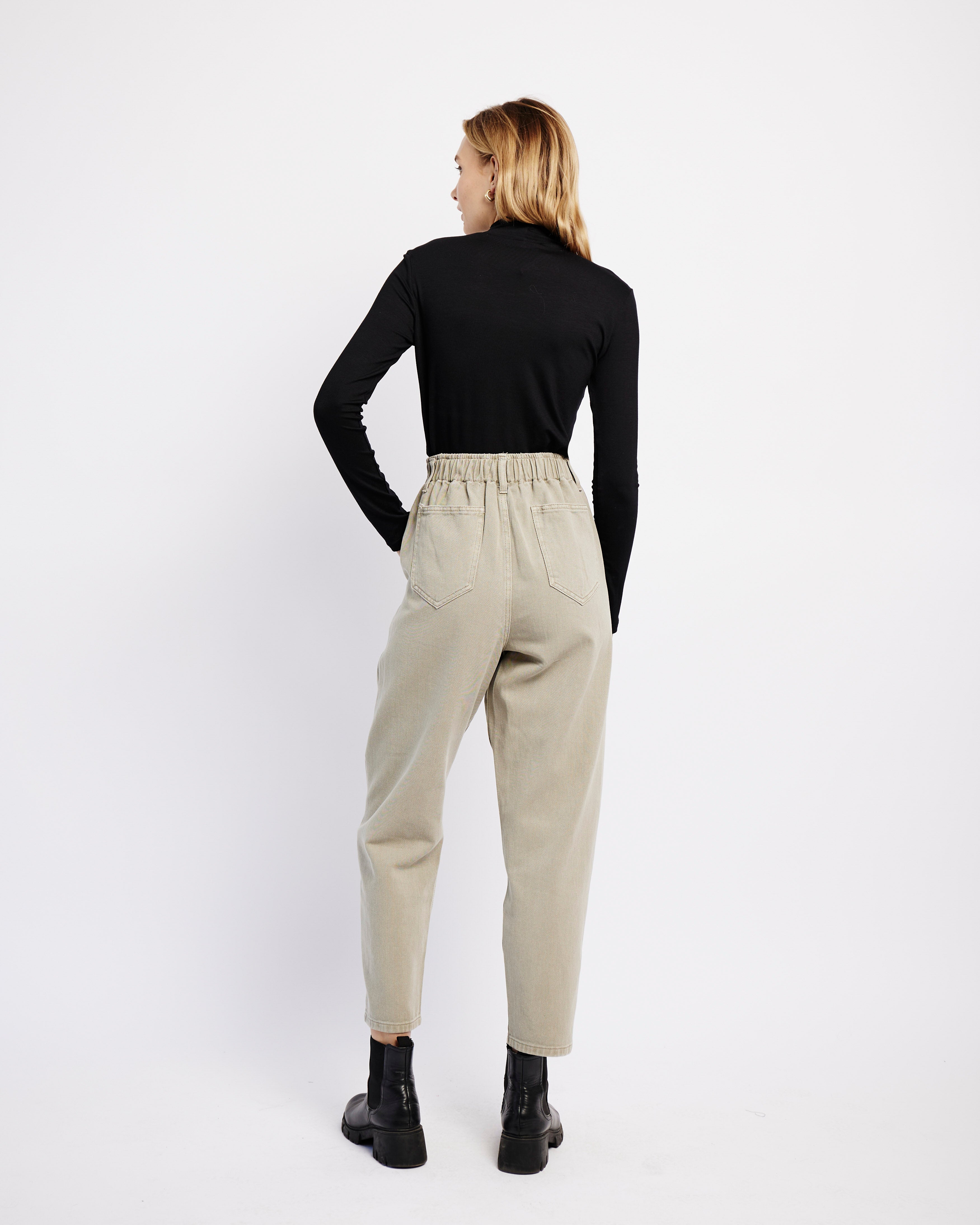 Classic Black Turtleneck Long Sleeve Top