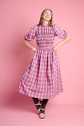 Playful Empire Check Dress