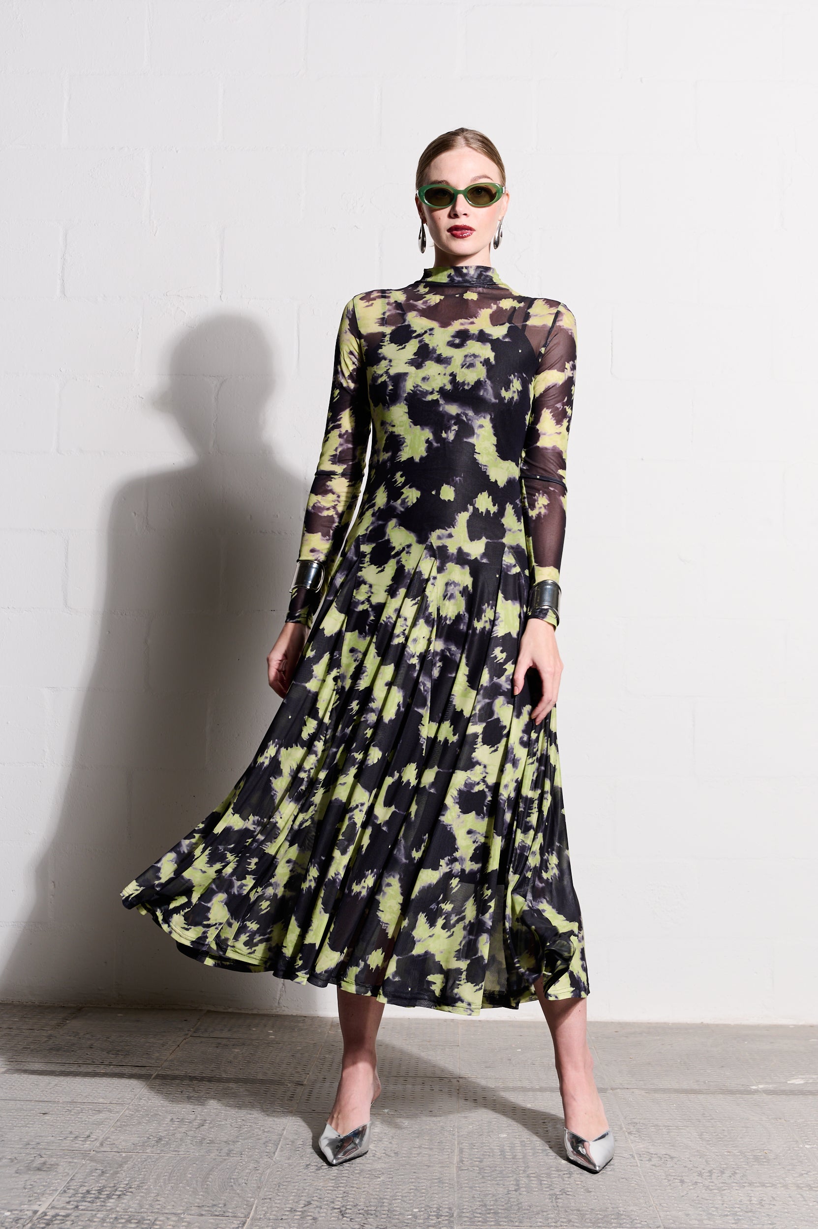 Lime Zest Mesh Dress
