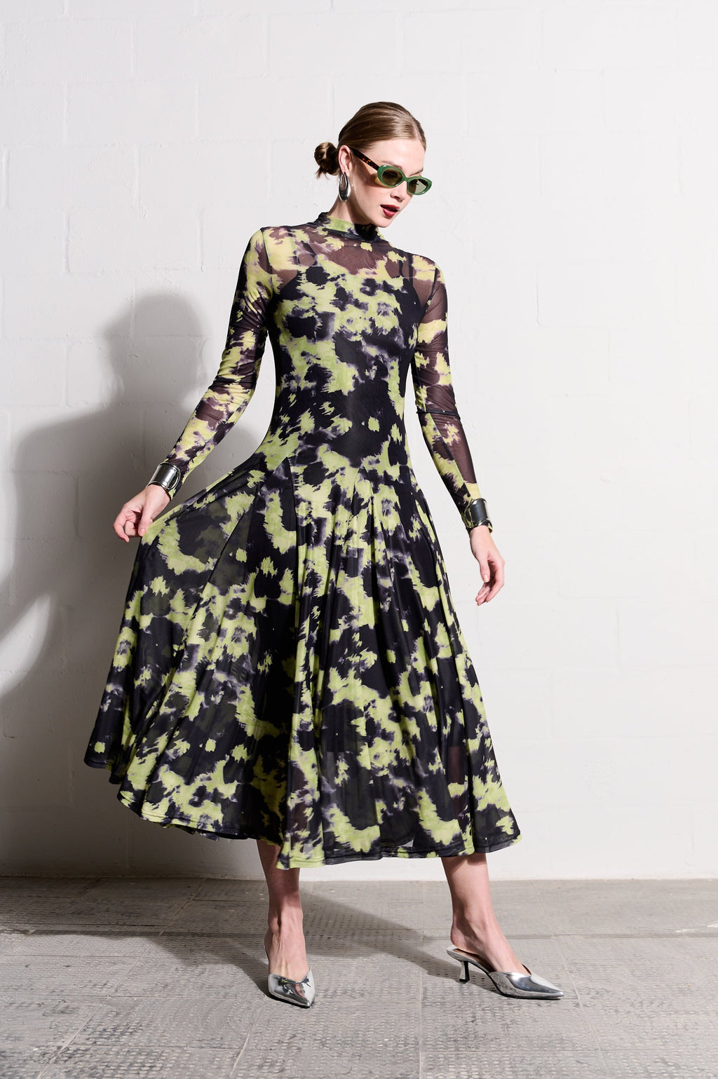 Lime Zest Mesh Dress