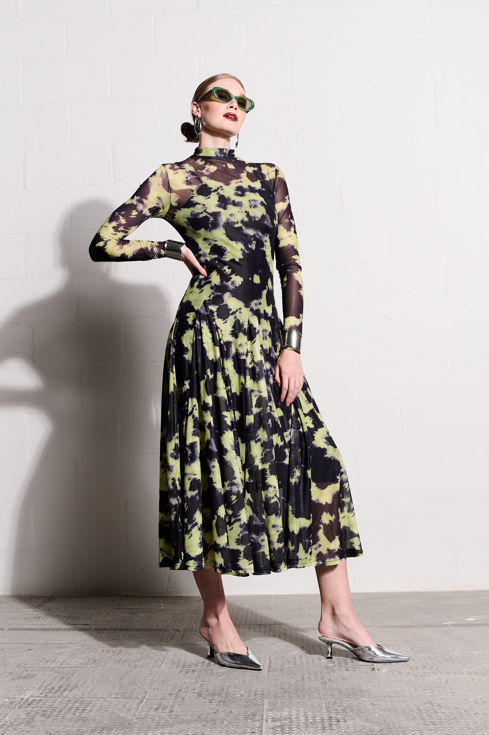 Lime Zest Mesh Dress