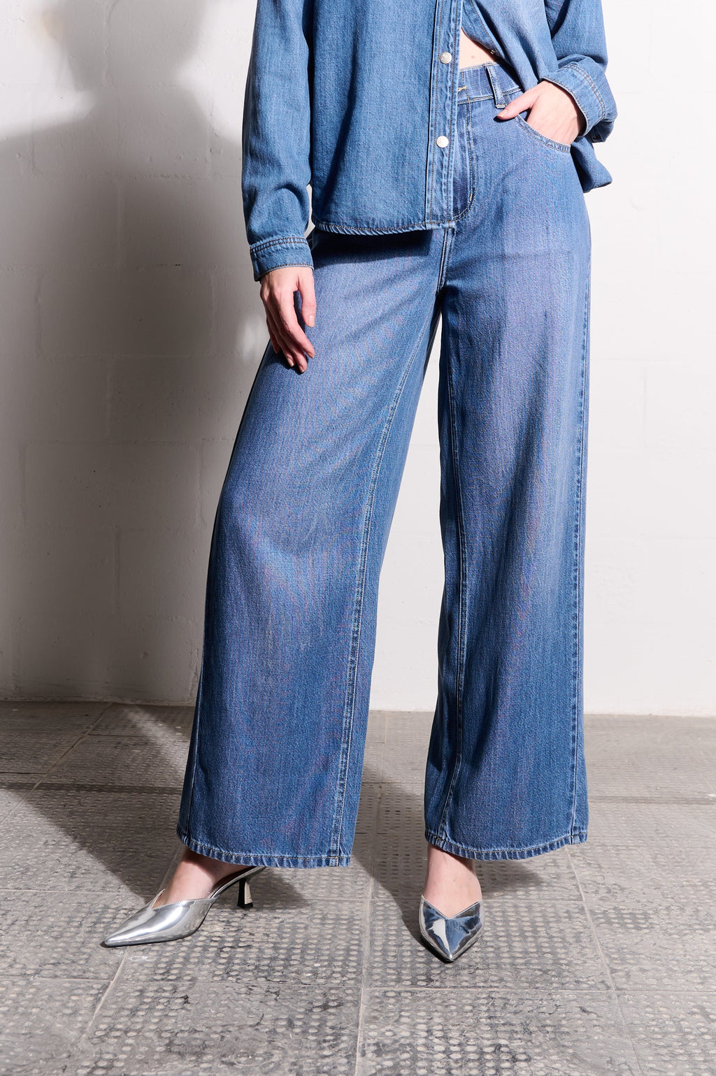 Lyocell Lush Wide-leg Jeans