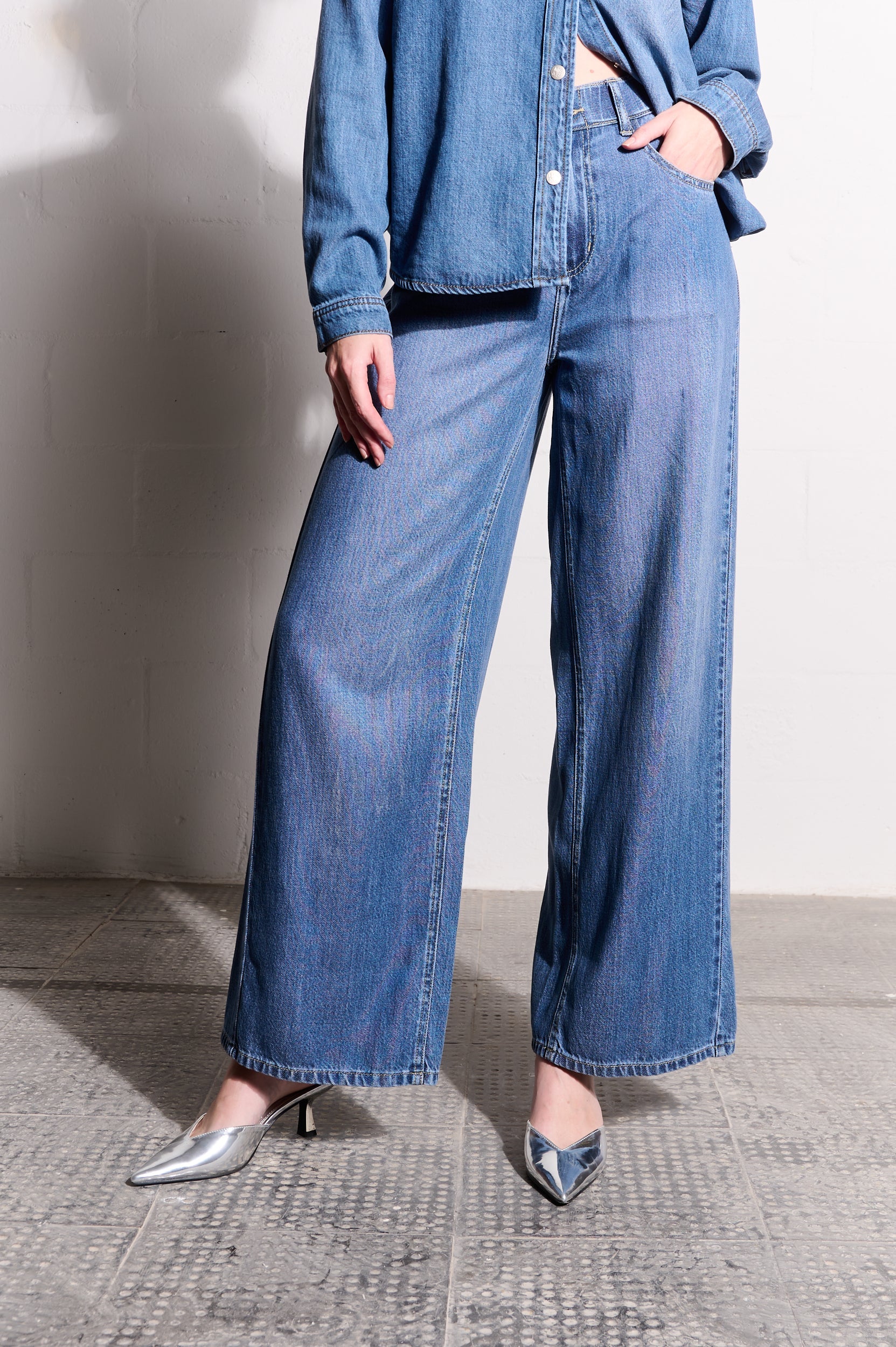 Lyocell Lush Wide-leg Jeans