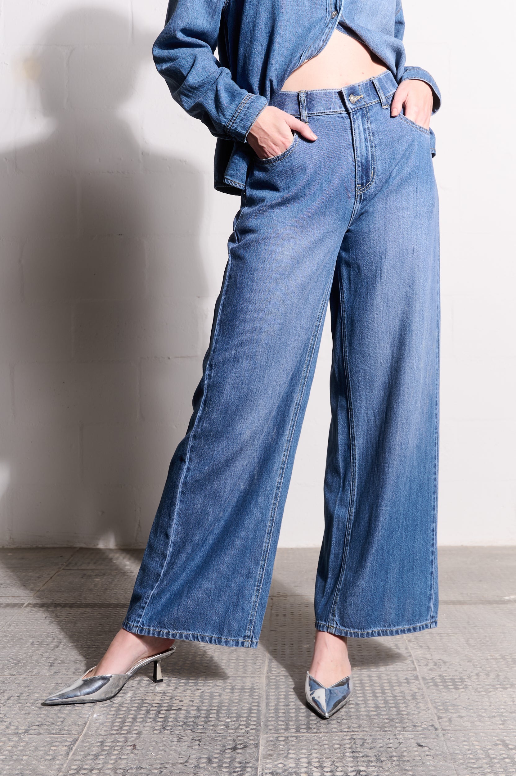 Lyocell Lush Wide-leg Jeans