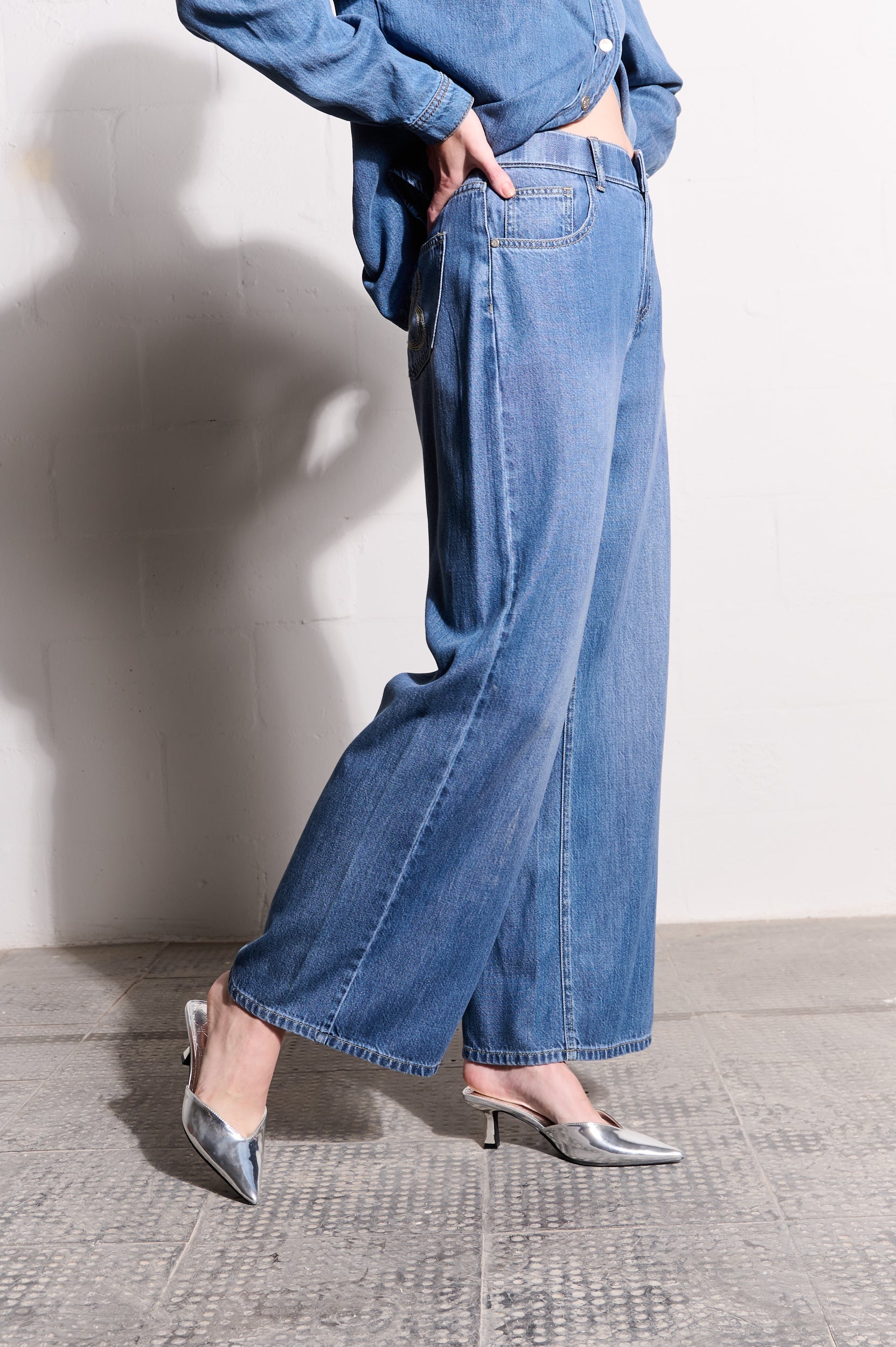 Lyocell Lush Wide-leg Jeans