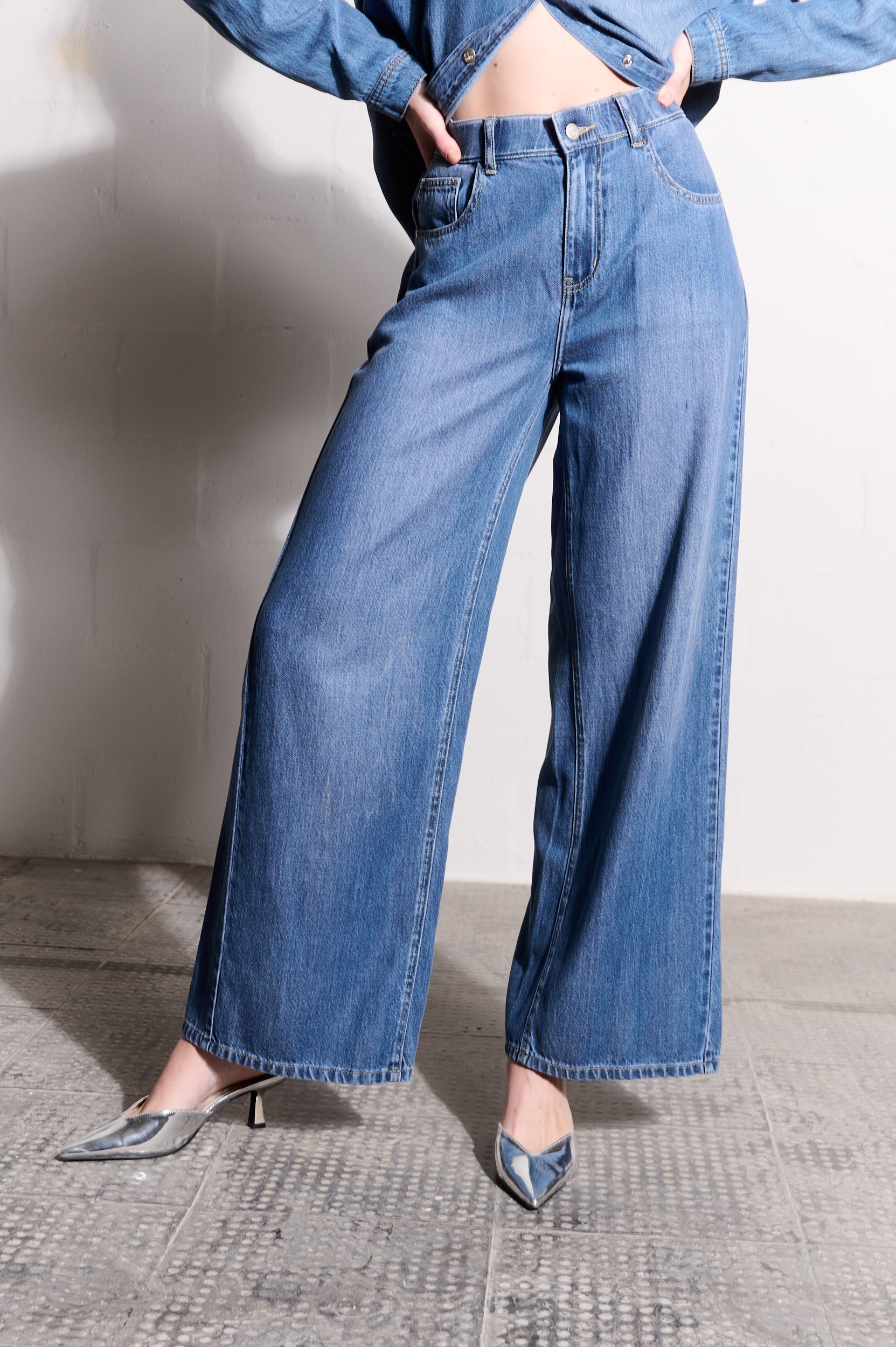 Lyocell Lush Wide-leg Jeans