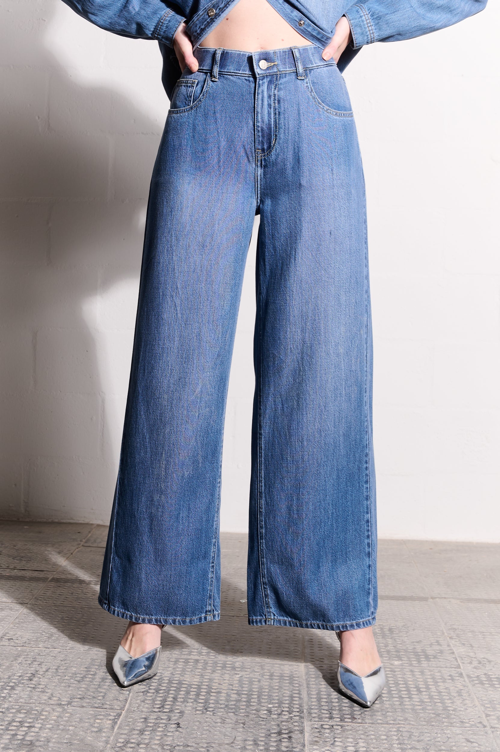 Lyocell Lush Wide-leg Jeans