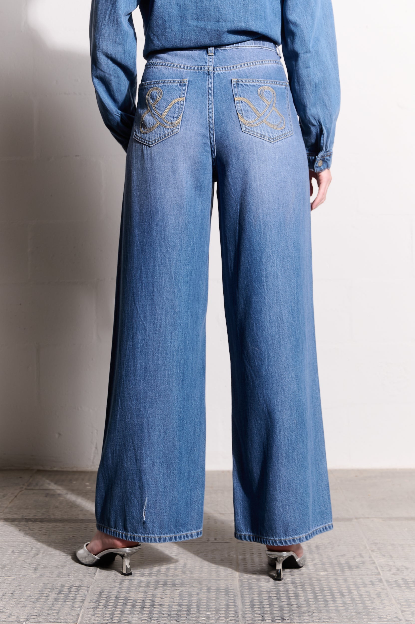 Lyocell Lush Wide-leg Jeans
