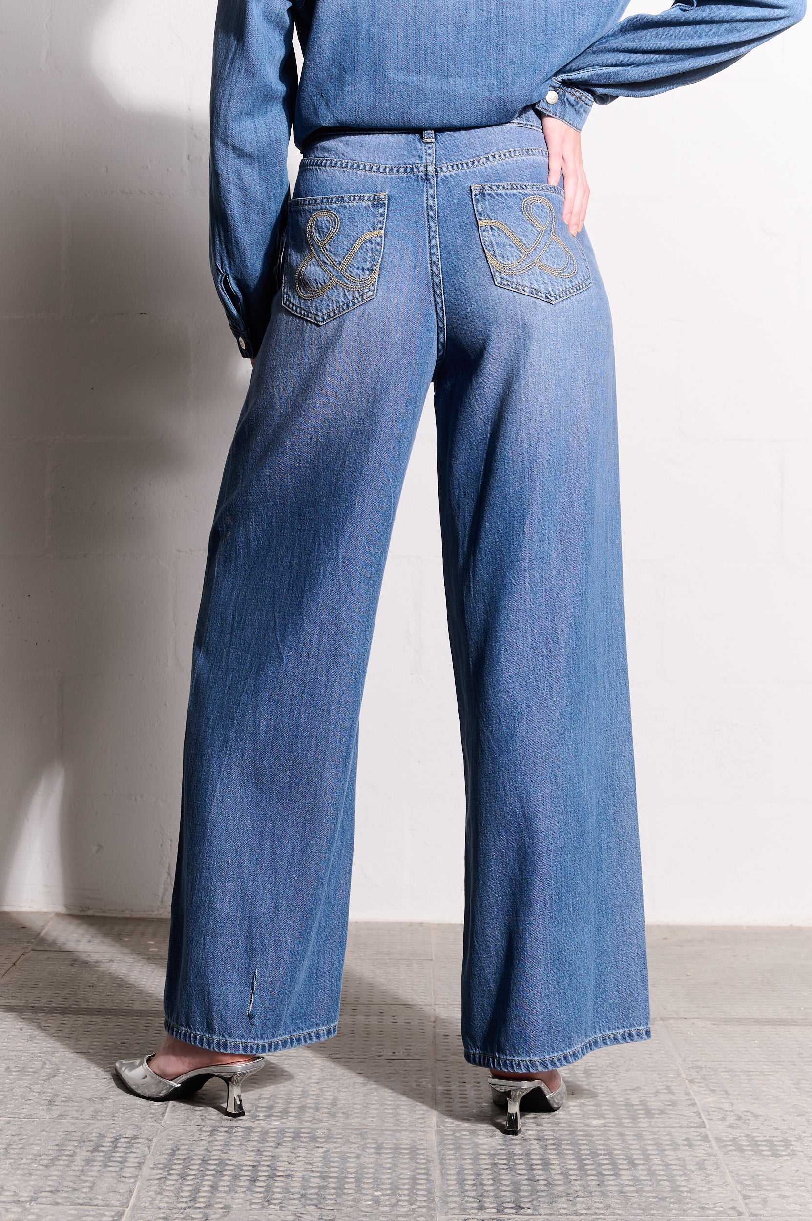 Lyocell Lush Wide-leg Jeans