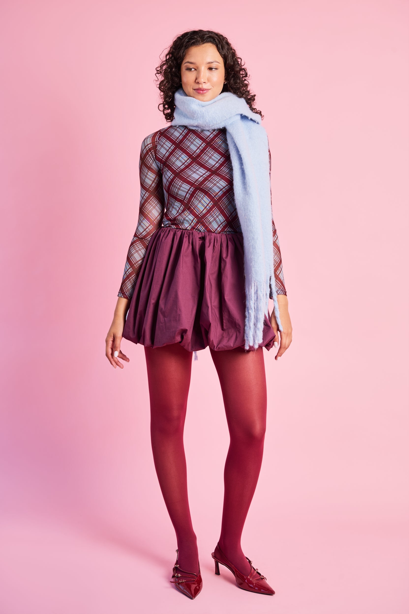 Ruched-Breathable Statement Top