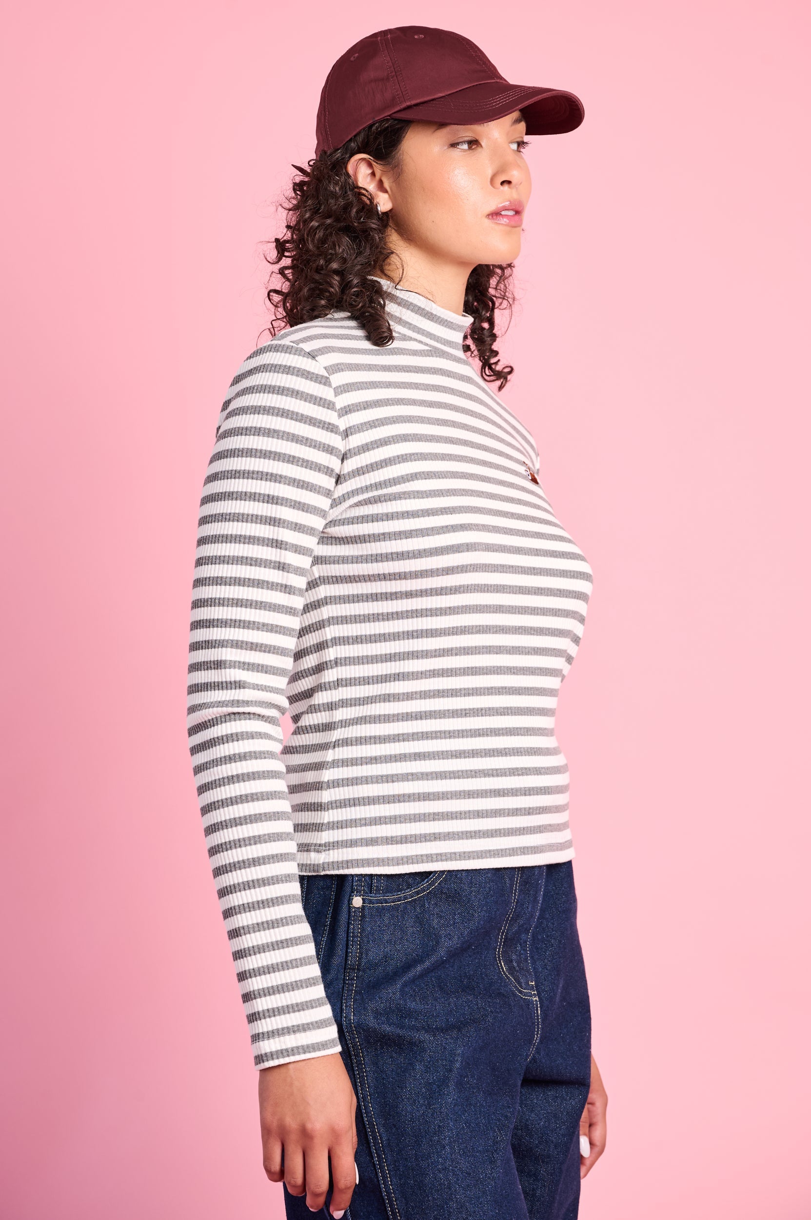 Grey-Milk Relaxed Knit Top