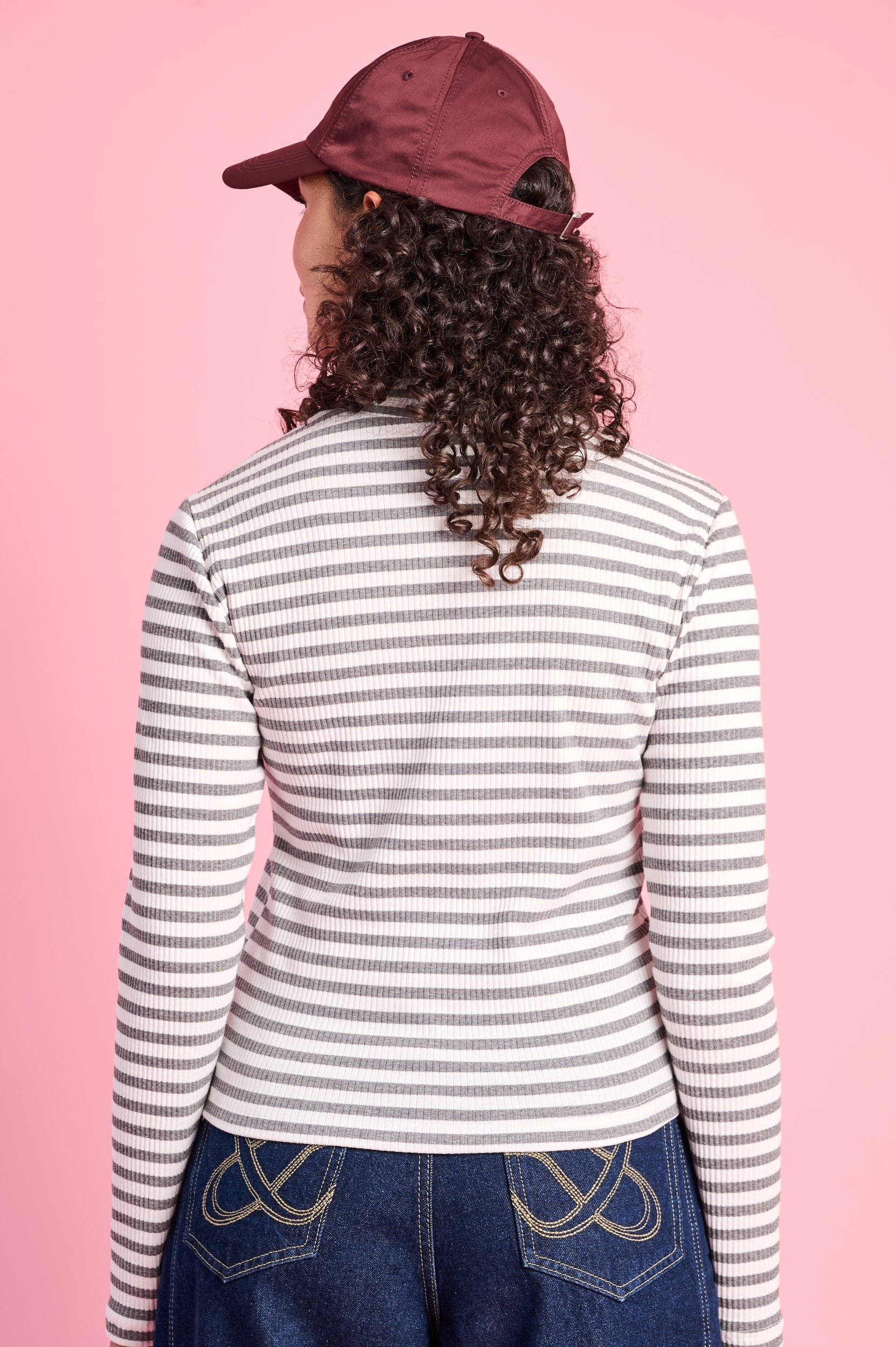 Grey-Milk Relaxed Knit Top