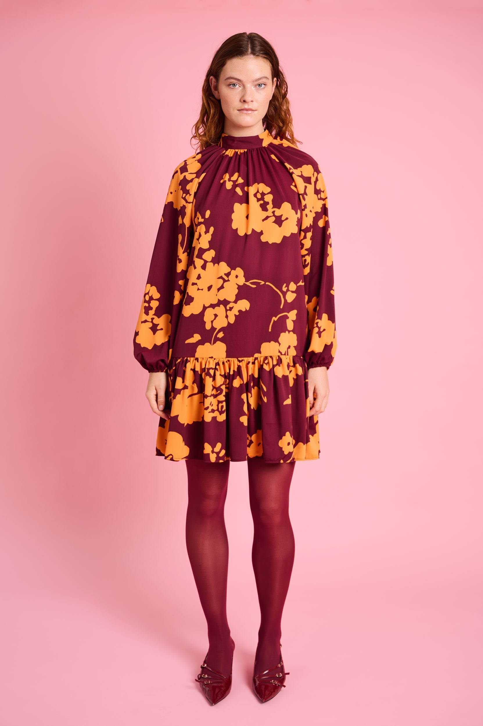 Orange Blossom Swing Dress
