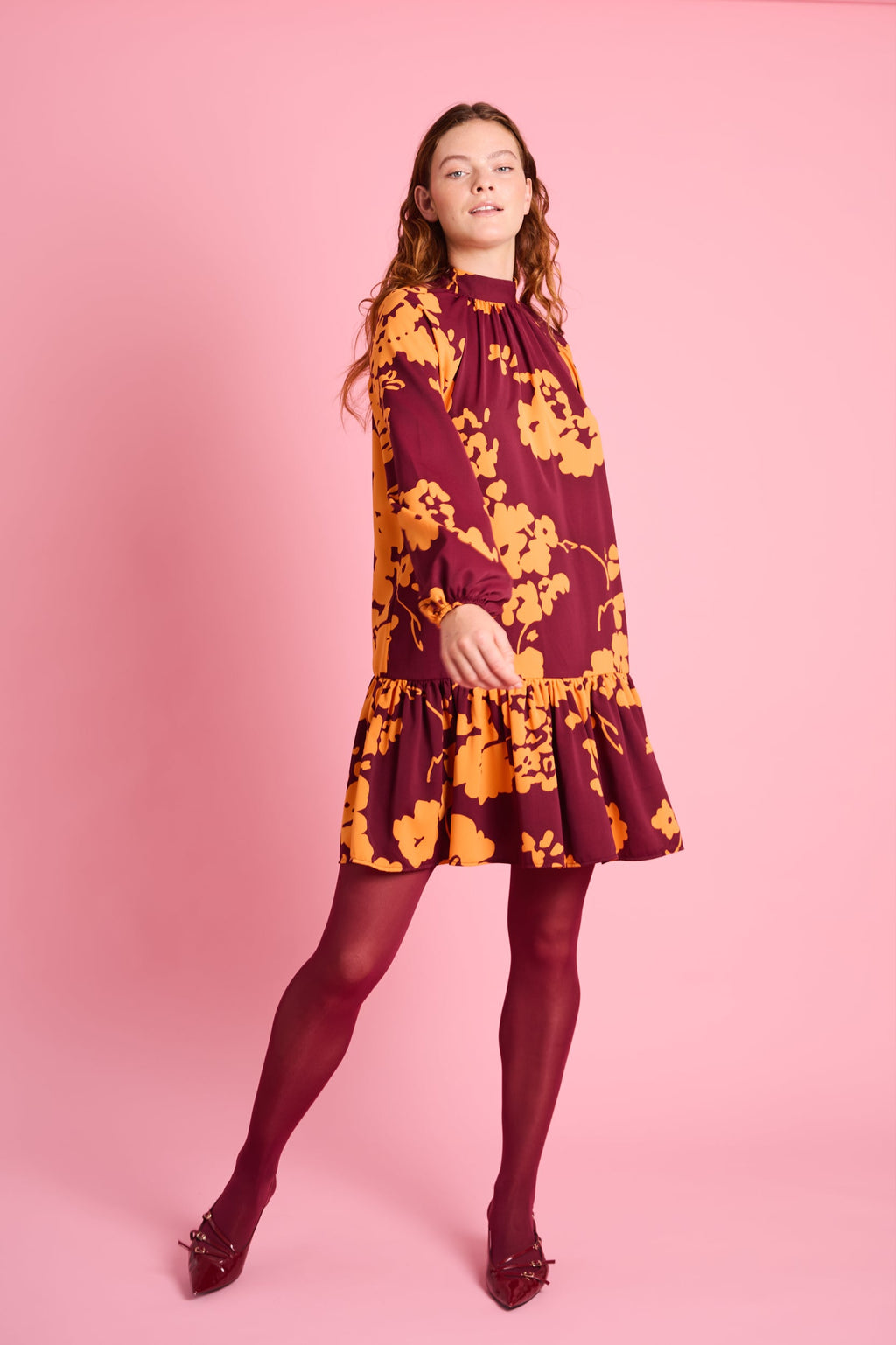 Orange Blossom Swing Dress