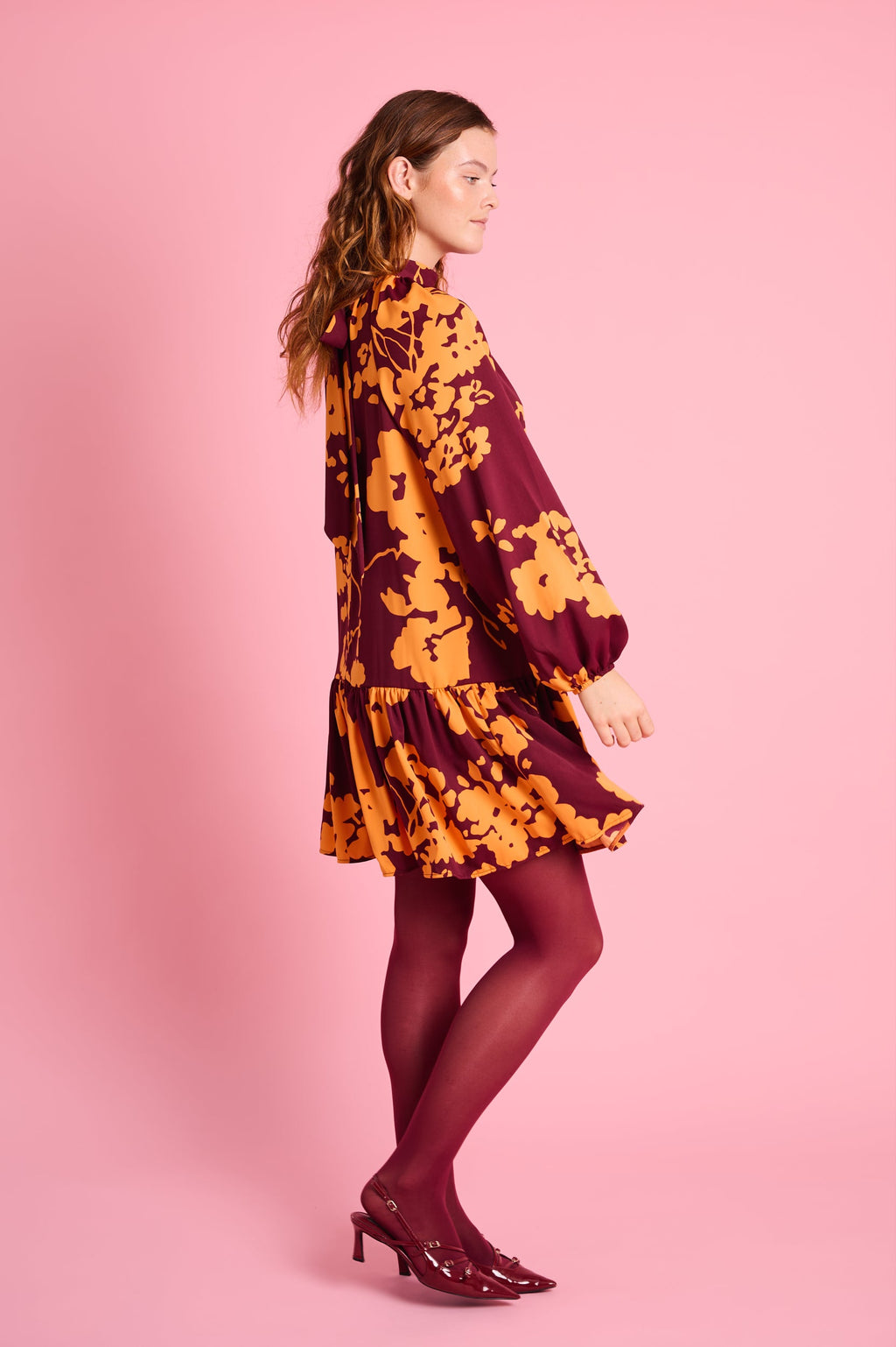 Orange Blossom Swing Dress