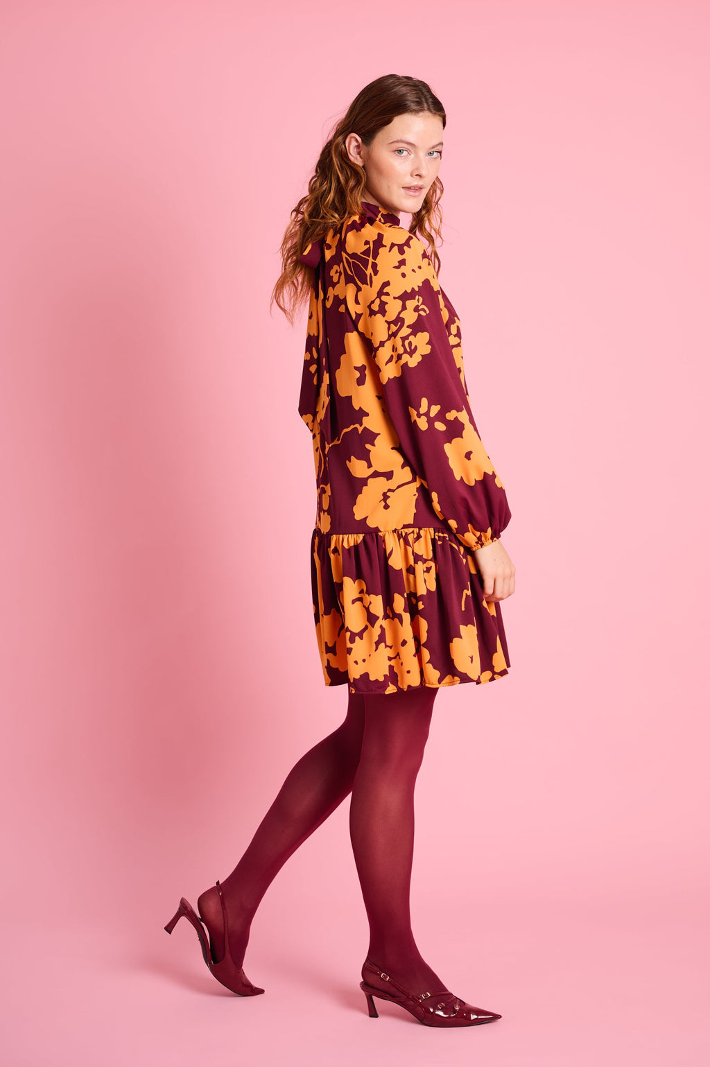 Orange Blossom Swing Dress