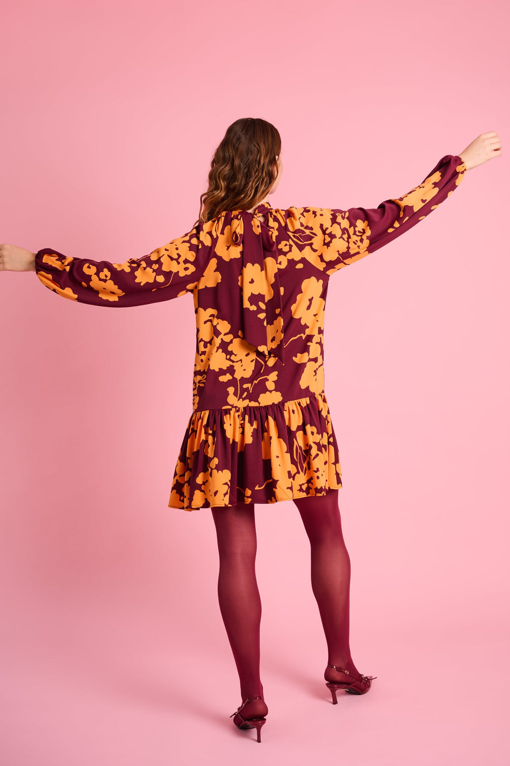 Orange Blossom Swing Dress