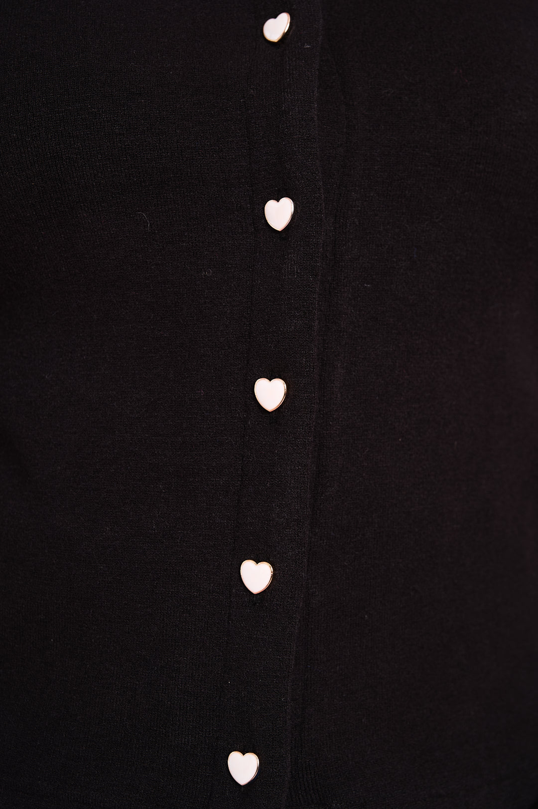 Heart-Button Signature Cardigan