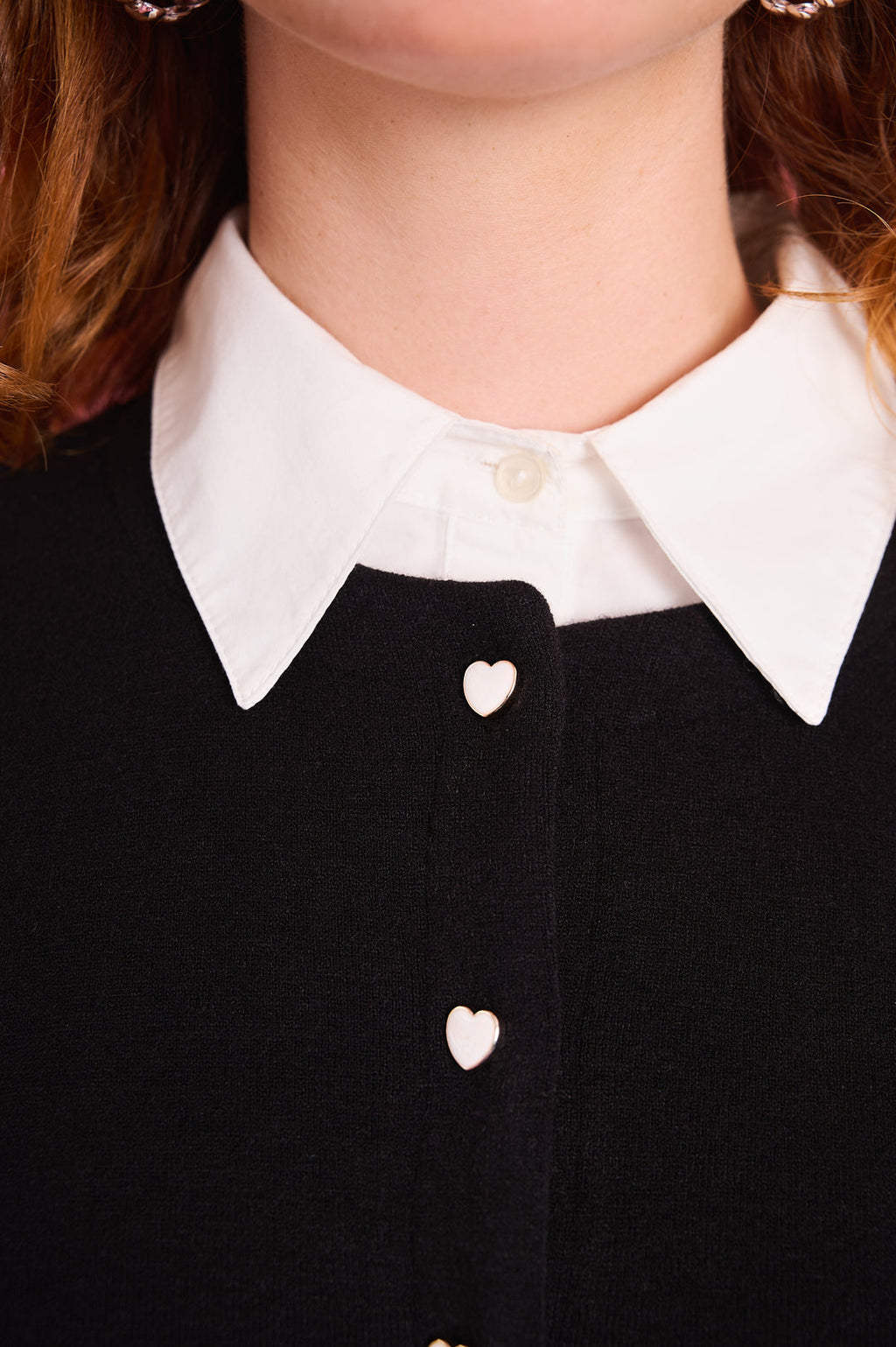 Heart-Button Signature Cardigan